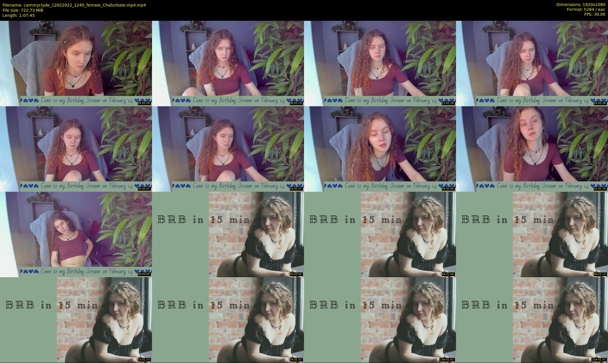 cammyclyde — 68 minute Chaturbate female cam show recording, 1080p, Feb 12, 2022