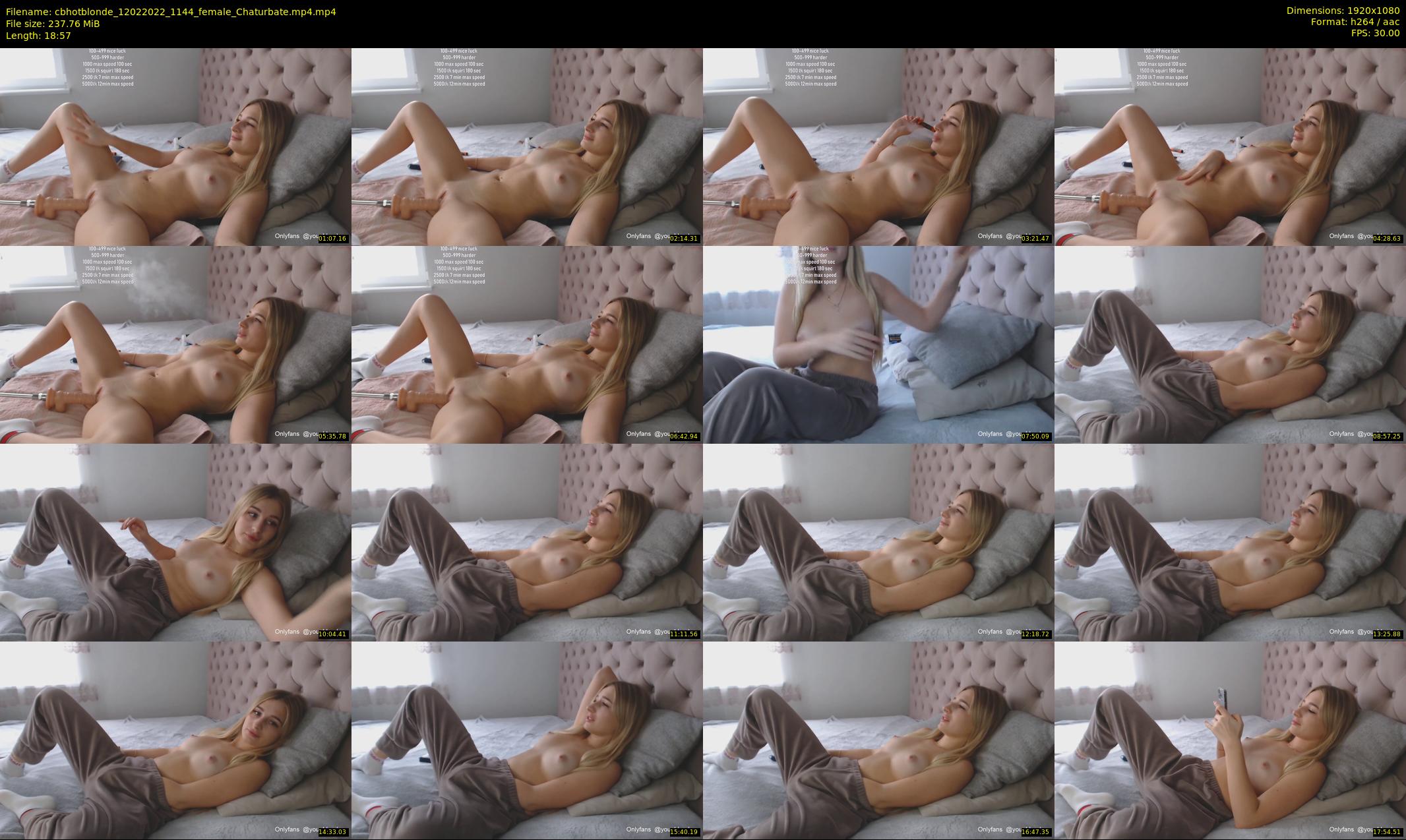 cbhotblonde — 19 minute Chaturbate female cam show recording, 1080p, Feb 12, 2022