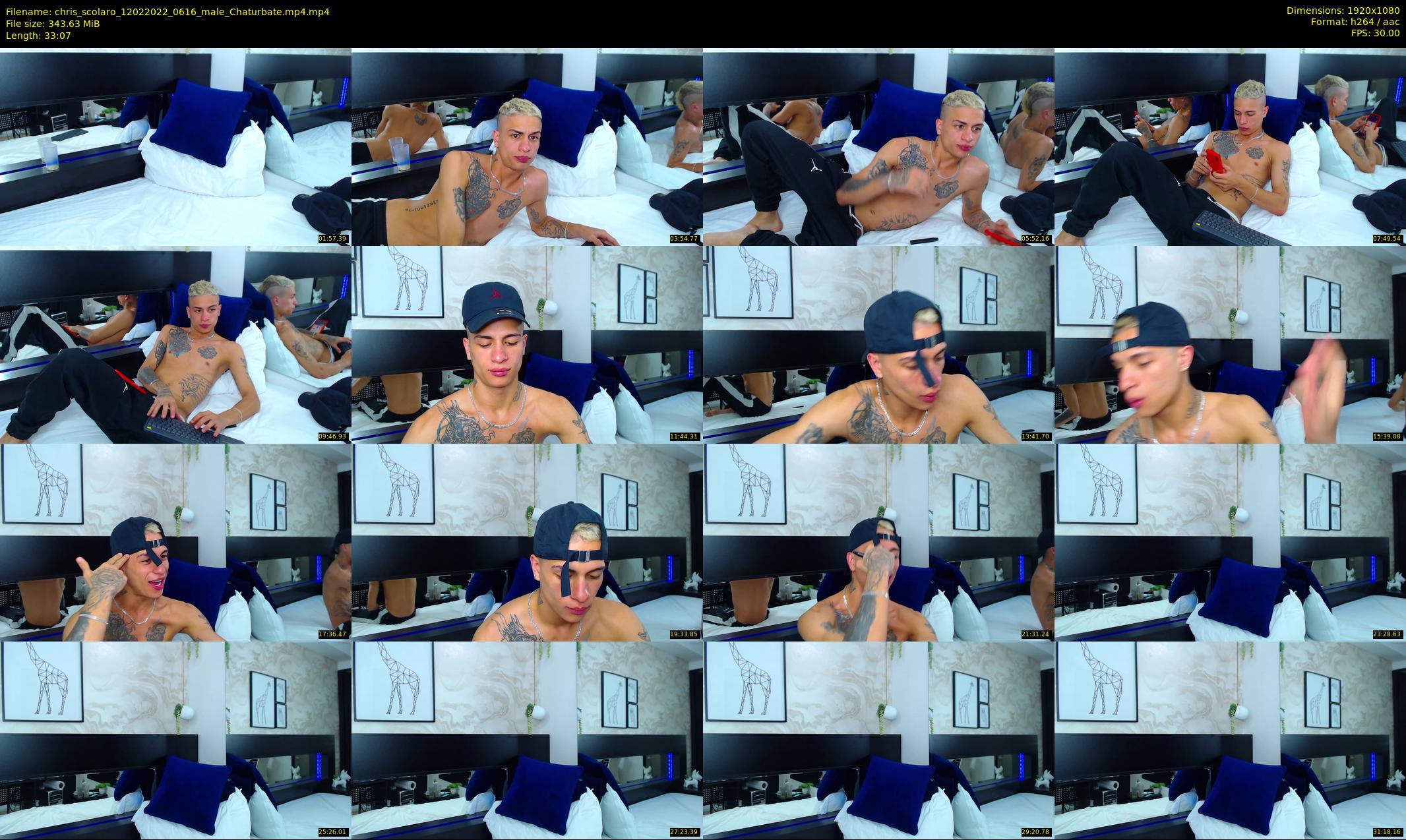 chris_scolaro — 34 minute Chaturbate male cam show recording, 1080p, Feb 12, 2022