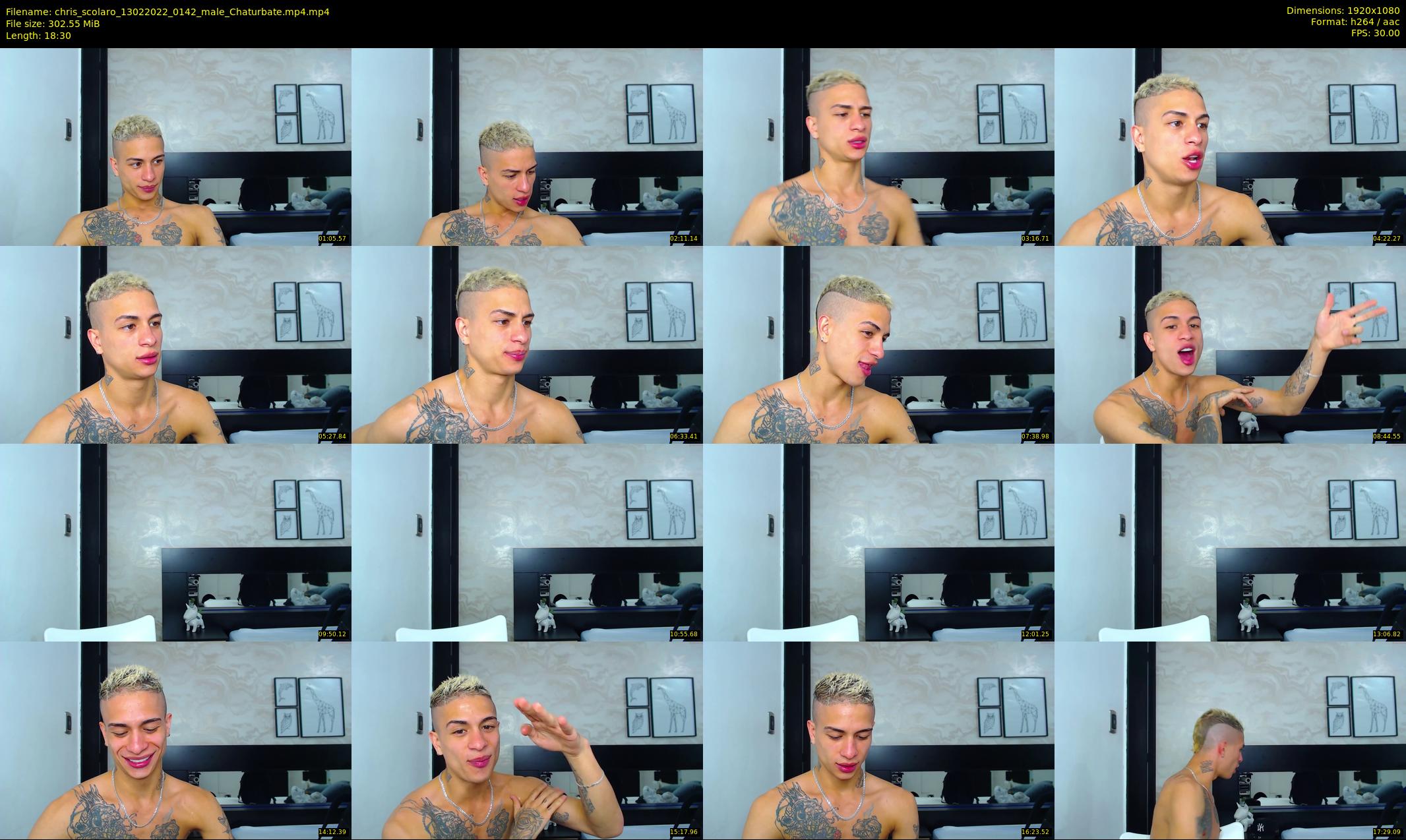 chris_scolaro — 19 minute Chaturbate male cam show recording, 1080p, Feb 13, 2022