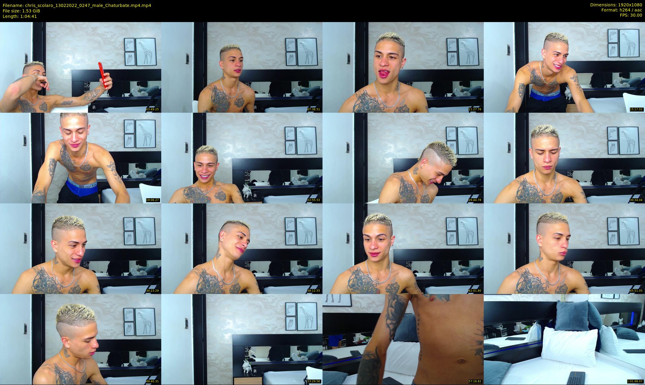 chris_scolaro — 65 minute Chaturbate male cam show recording, 1080p, Feb 13, 2022