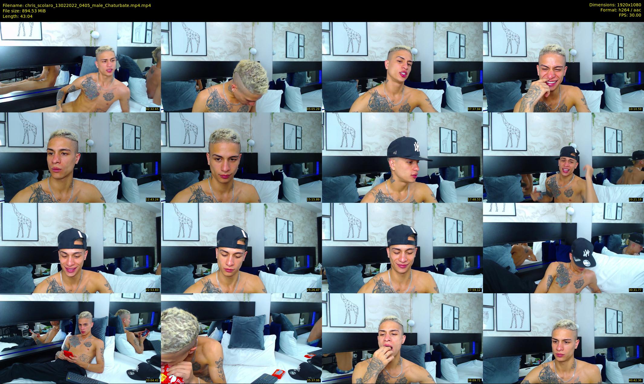 chris_scolaro — 44 minute Chaturbate male cam show recording, 1080p, Feb 13, 2022