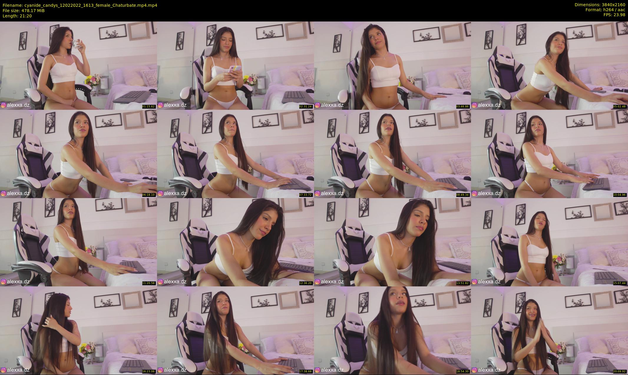 cyanide_candys — 22 minute Chaturbate female cam show recording, 4K, Feb 12, 2022