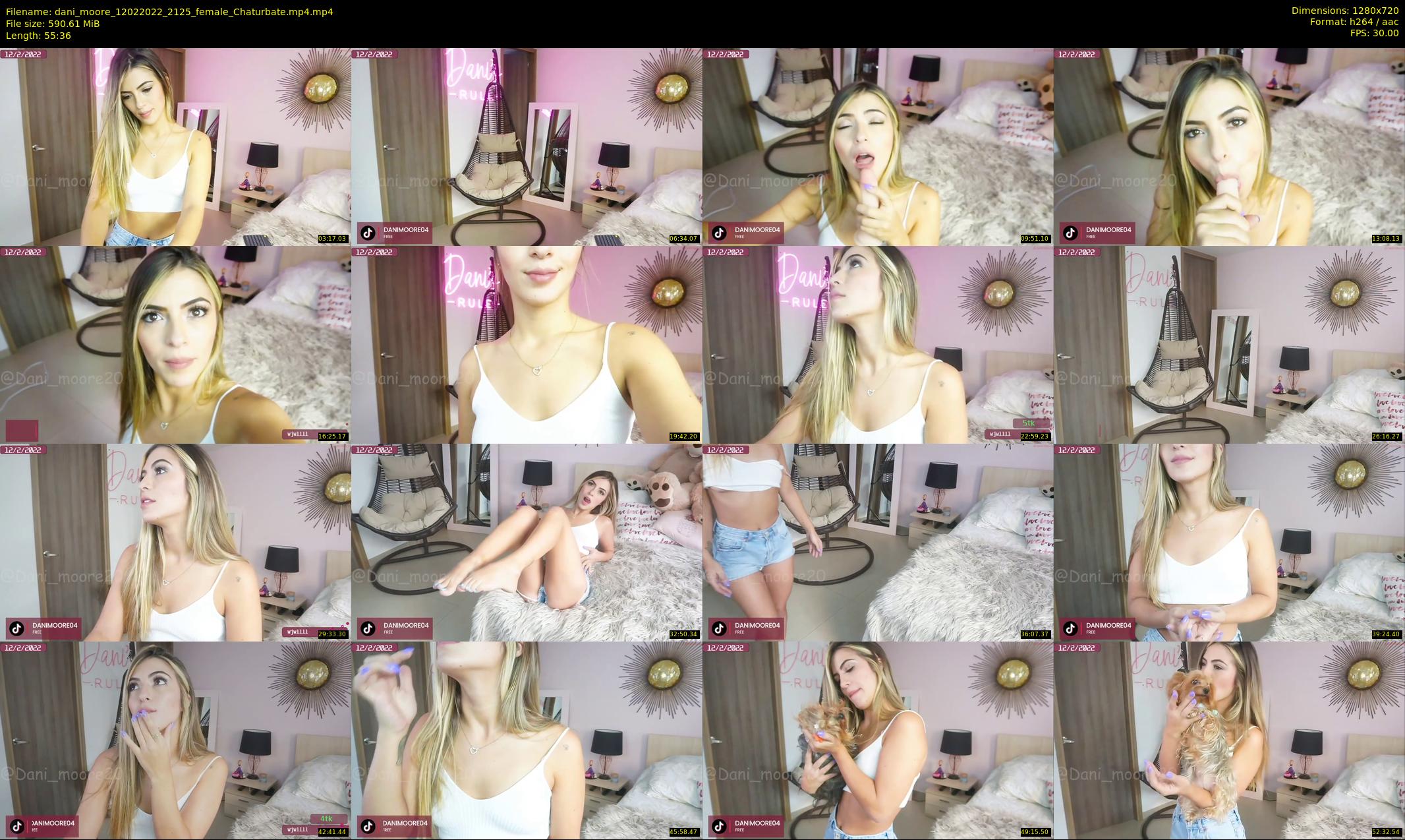 dani_moore — 56 minute Chaturbate female cam show recording, 720p, Feb 12, 2022