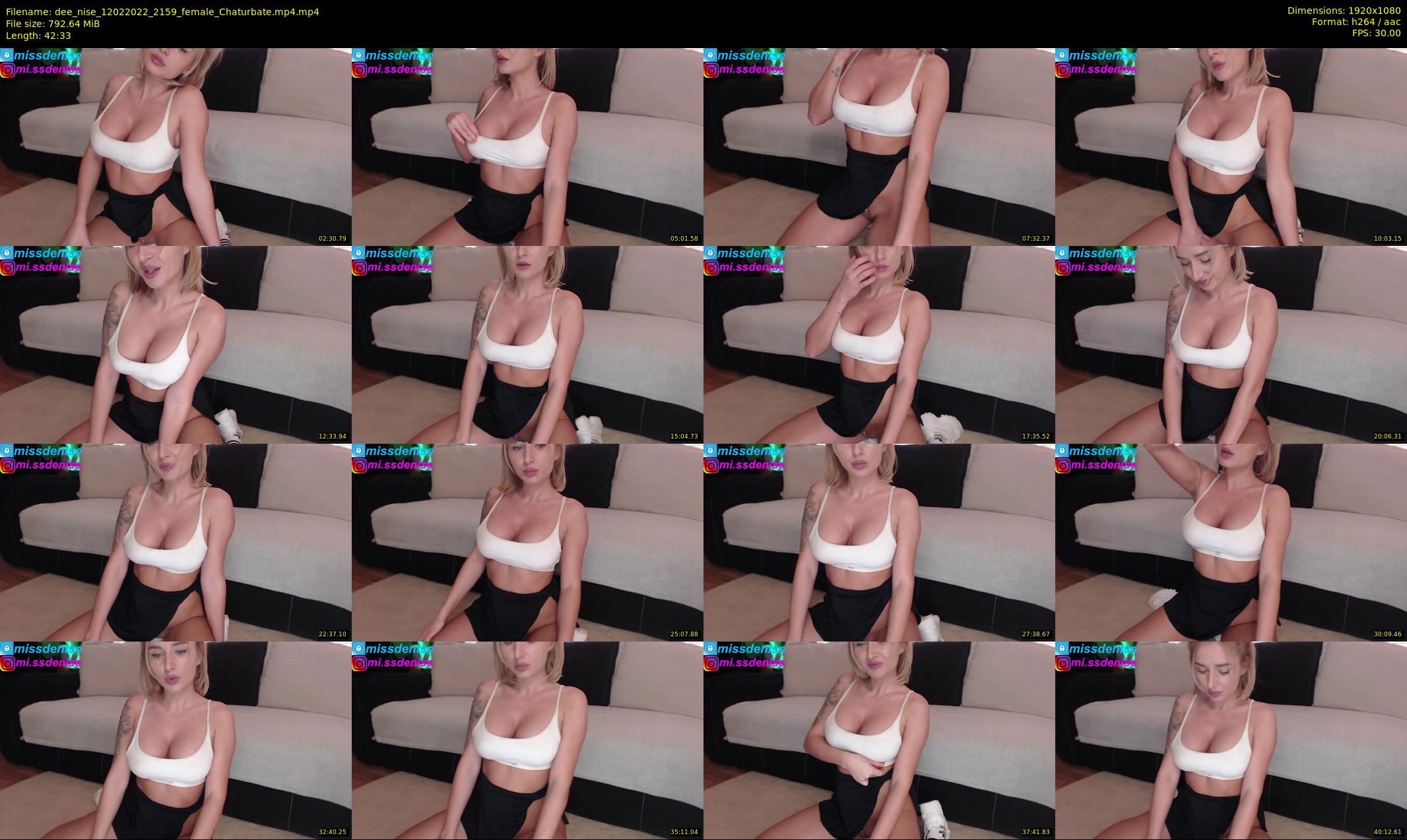 dee_nise — 43 minute Chaturbate female cam show recording, 1080p, Feb 12, 2022
