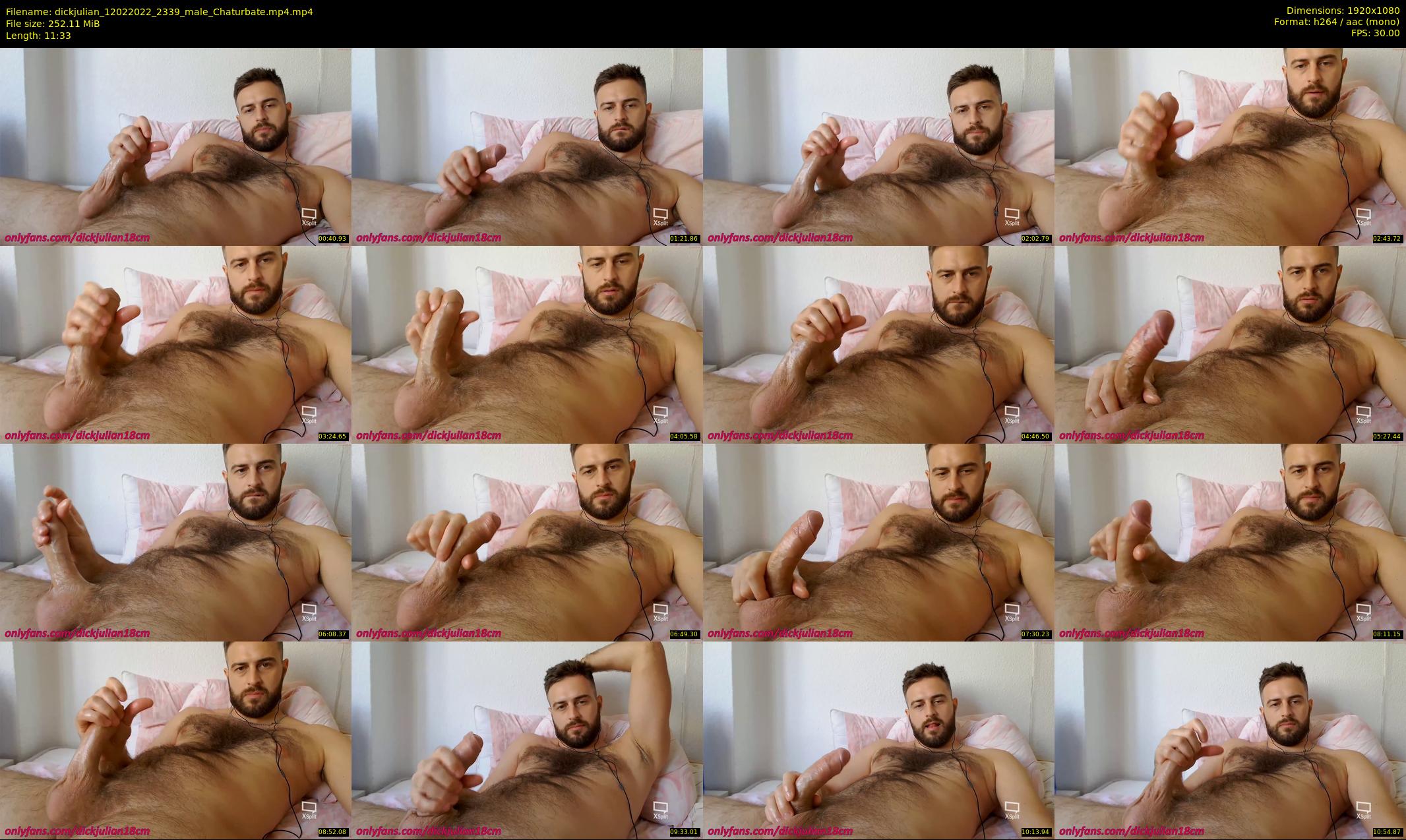 dickjulian — 12 minute Chaturbate male cam show recording, 1080p, Feb 12, 2022