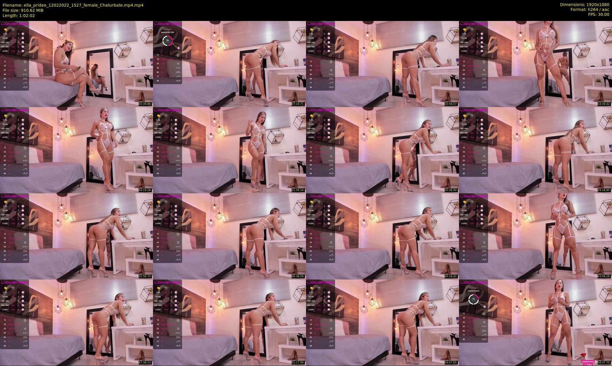 ella_pridee — 63 minute Chaturbate female cam show recording, 1080p, Feb 12, 2022