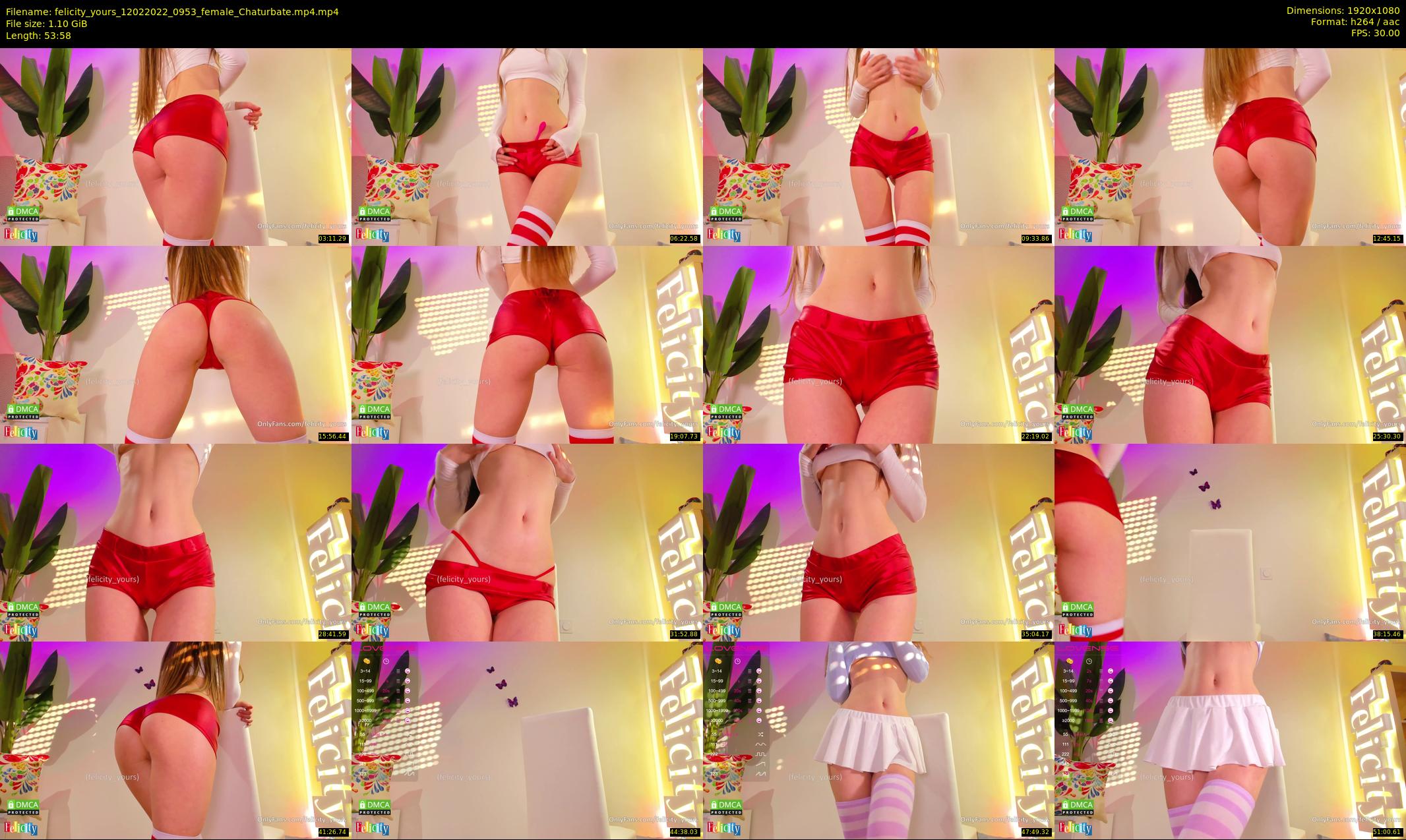 felicity_yours — 54 minute Chaturbate female cam show recording, 1080p, Feb 12, 2022