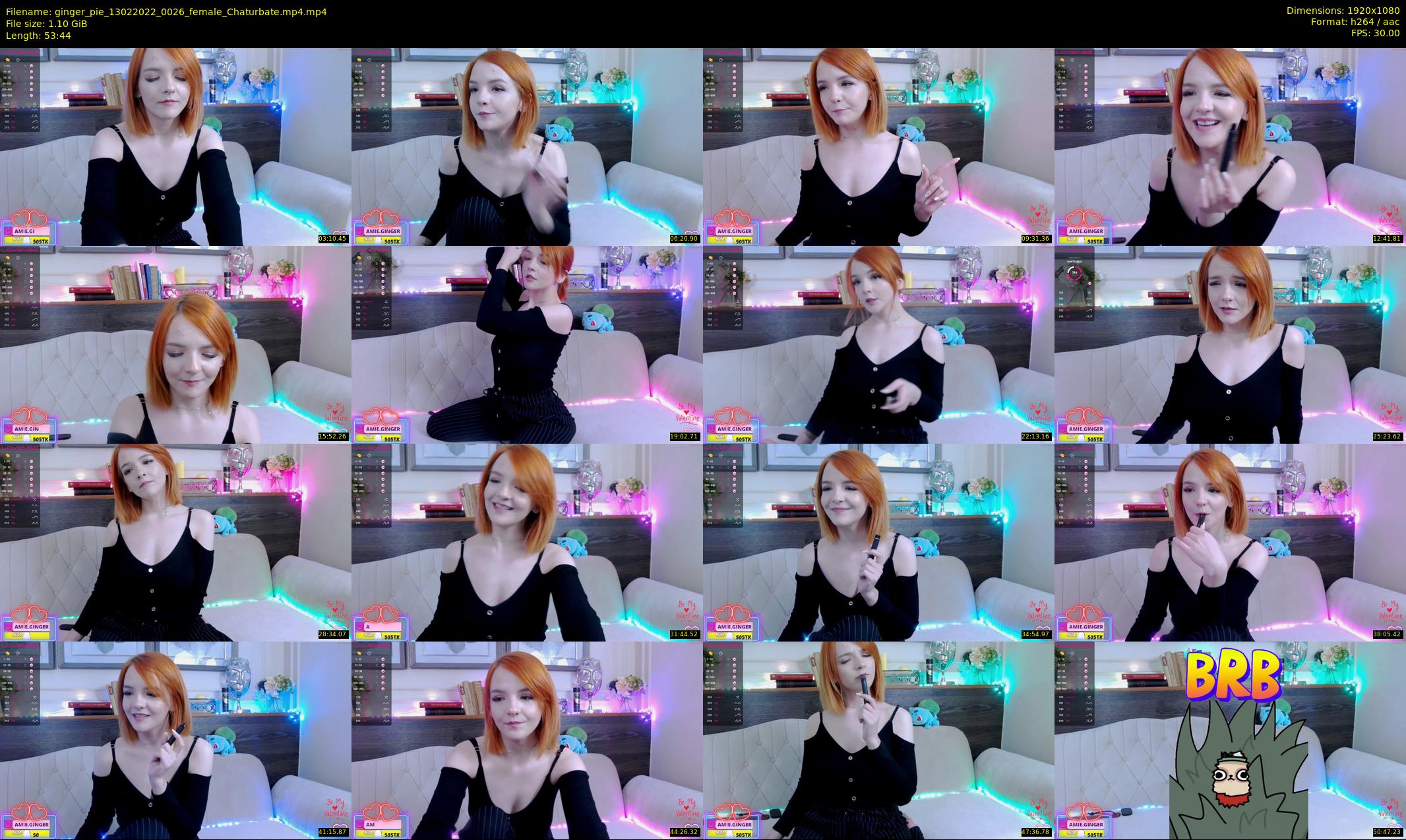 ginger_pie — 54 minute Chaturbate female cam show recording, 1080p, Feb 13, 2022