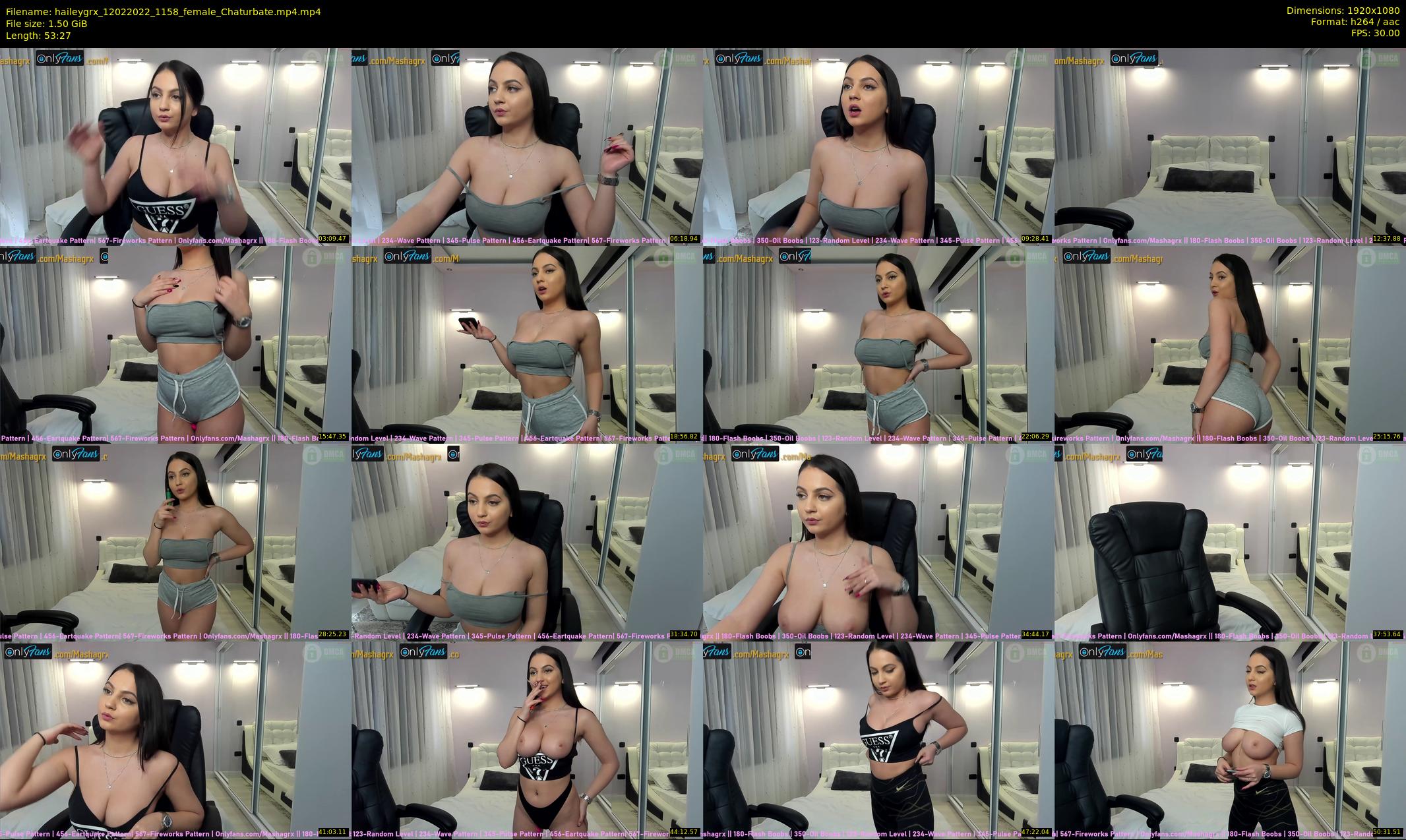 haileygrx — 54 minute Chaturbate female cam show recording, 1080p, Feb 12, 2022