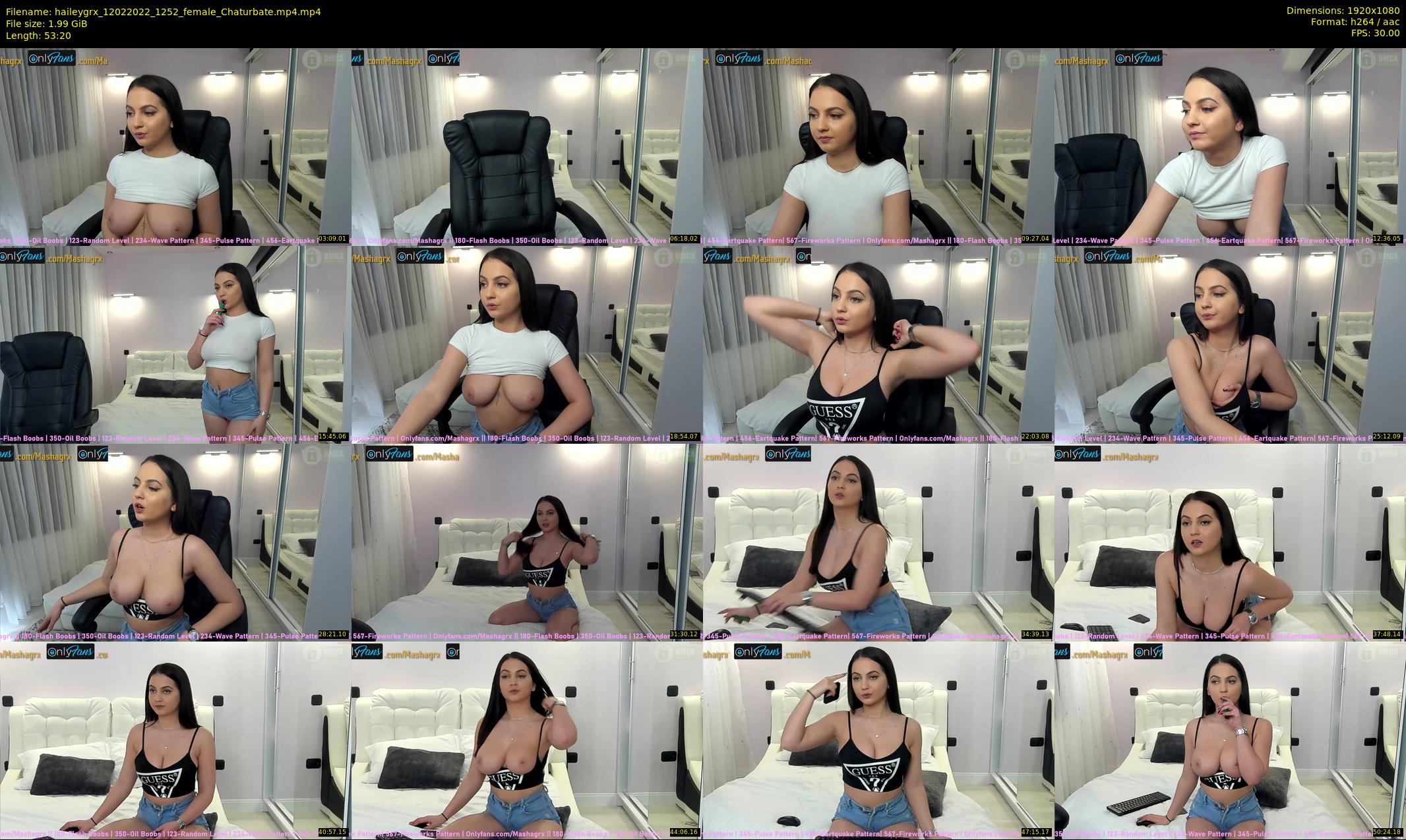haileygrx — 54 minute Chaturbate female cam show recording, 1080p, Feb 12, 2022