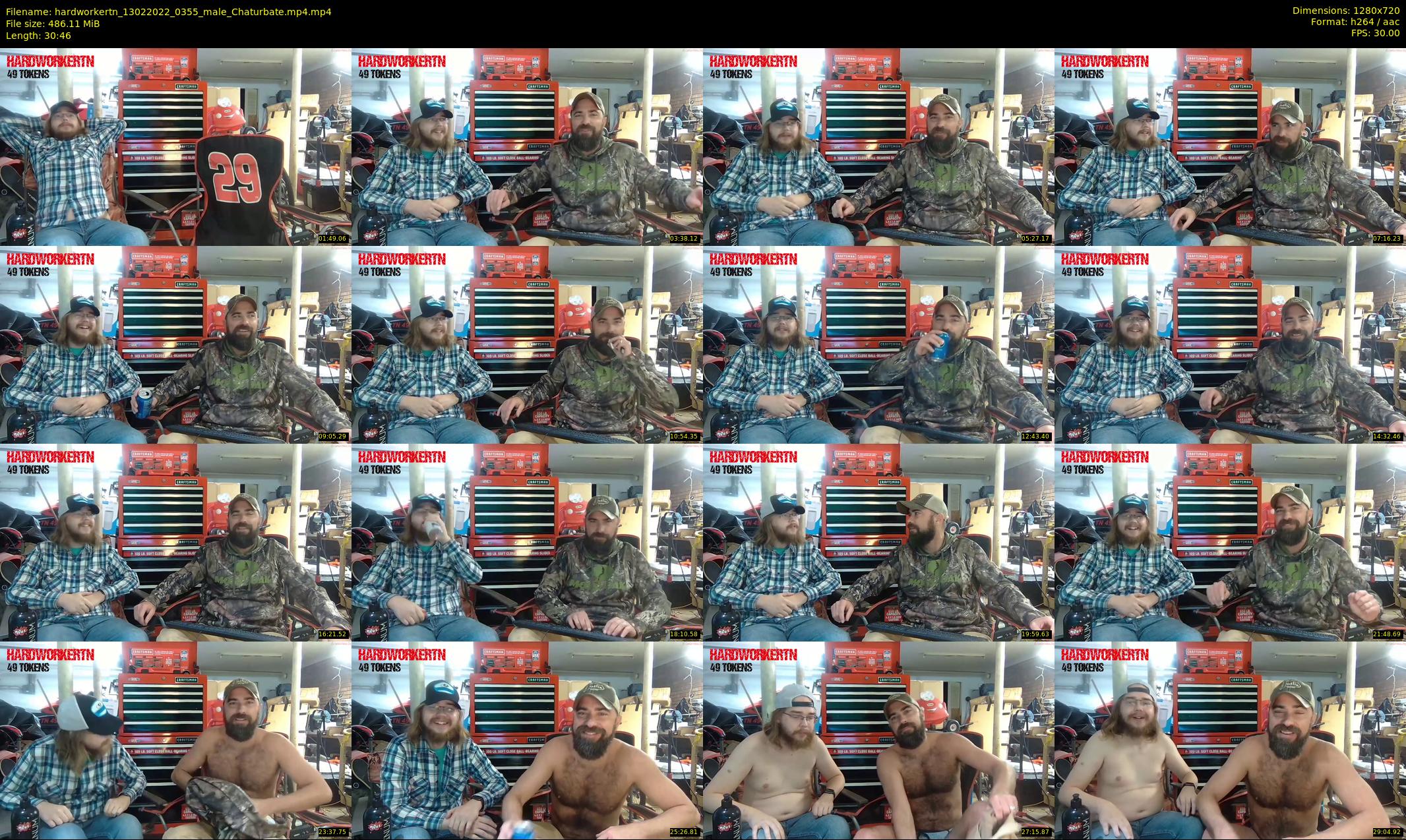 hardworkertn — 31 minute Chaturbate male cam show recording, 720p, Feb 13, 2022