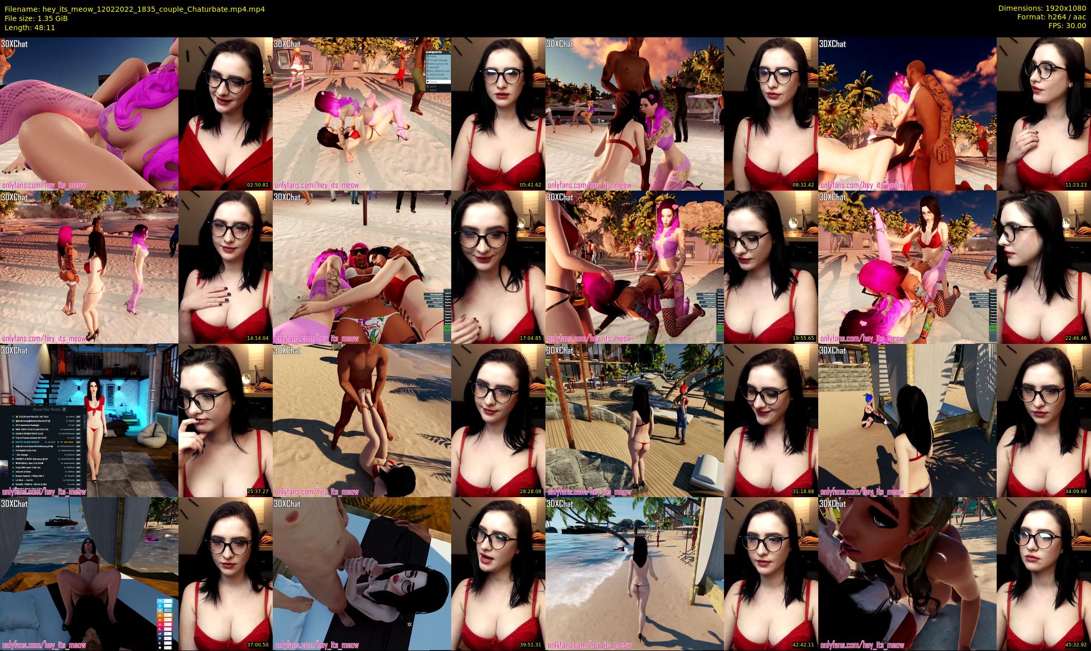 hey_its_meow — 49 minute Chaturbate couple cam show recording, 1080p, Feb 12, 2022