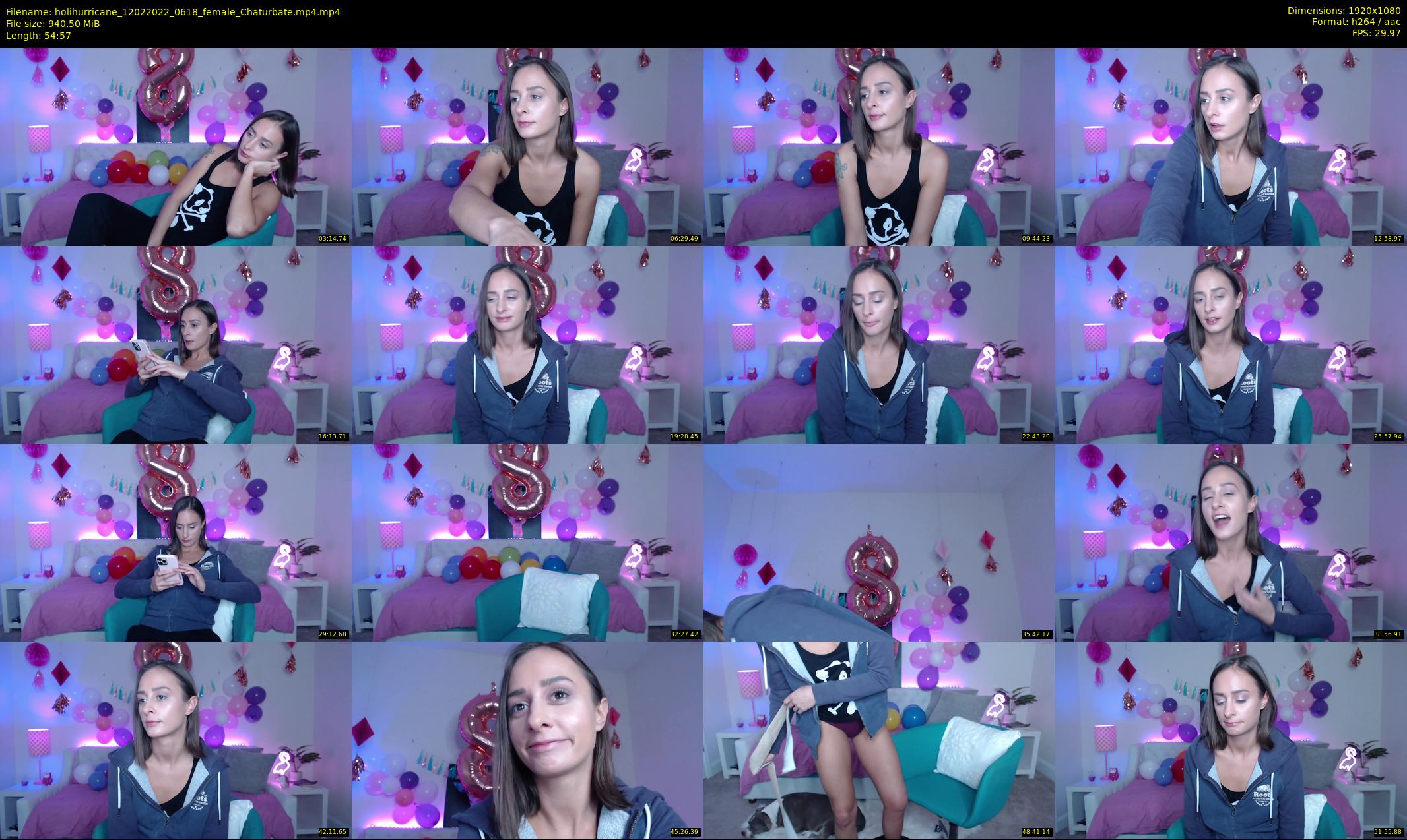holihurricane — 55 minute Chaturbate female cam show recording, 1080p, Feb 12, 2022