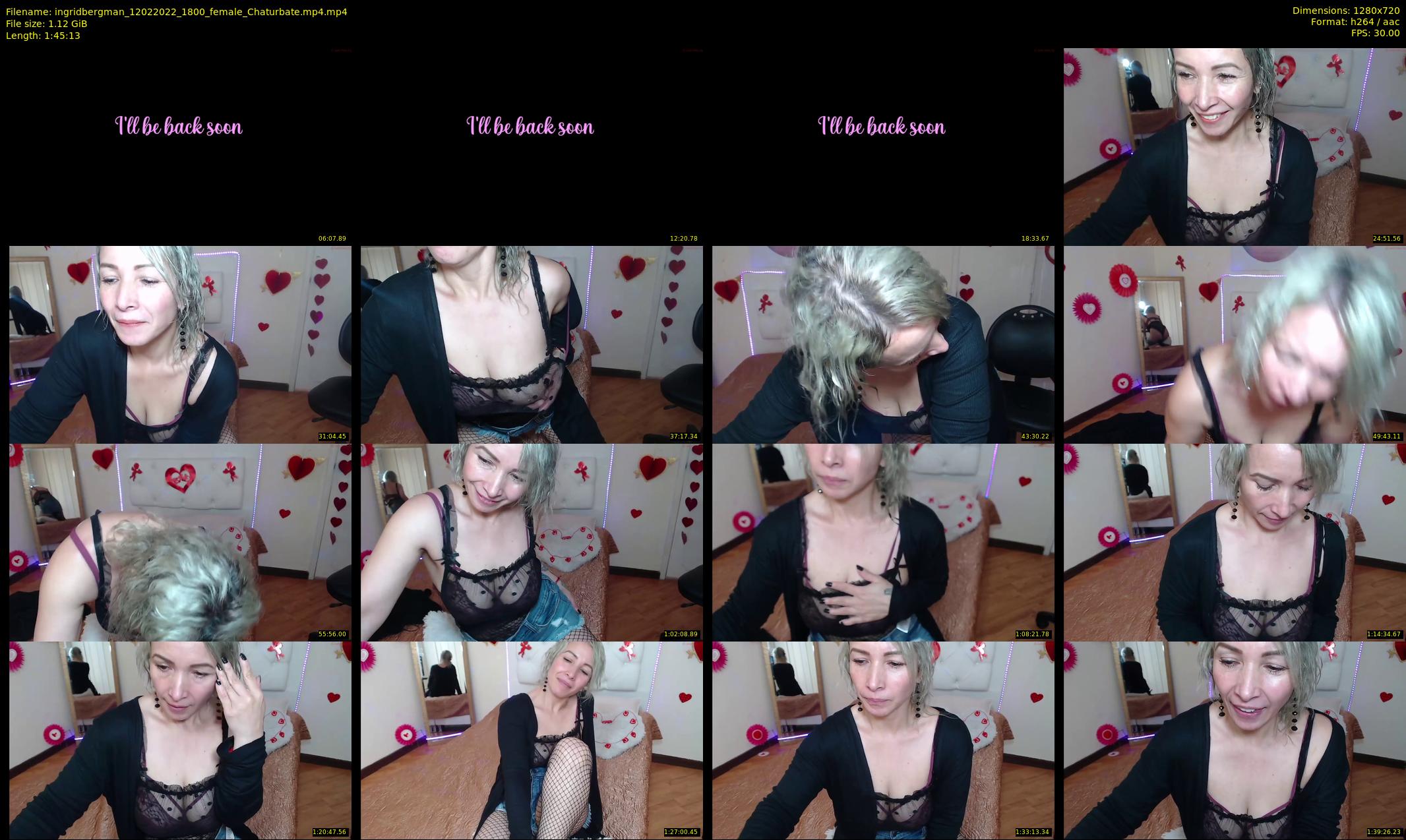 ingridbergman — 106 minute Chaturbate female cam show recording, 720p, Feb 12, 2022