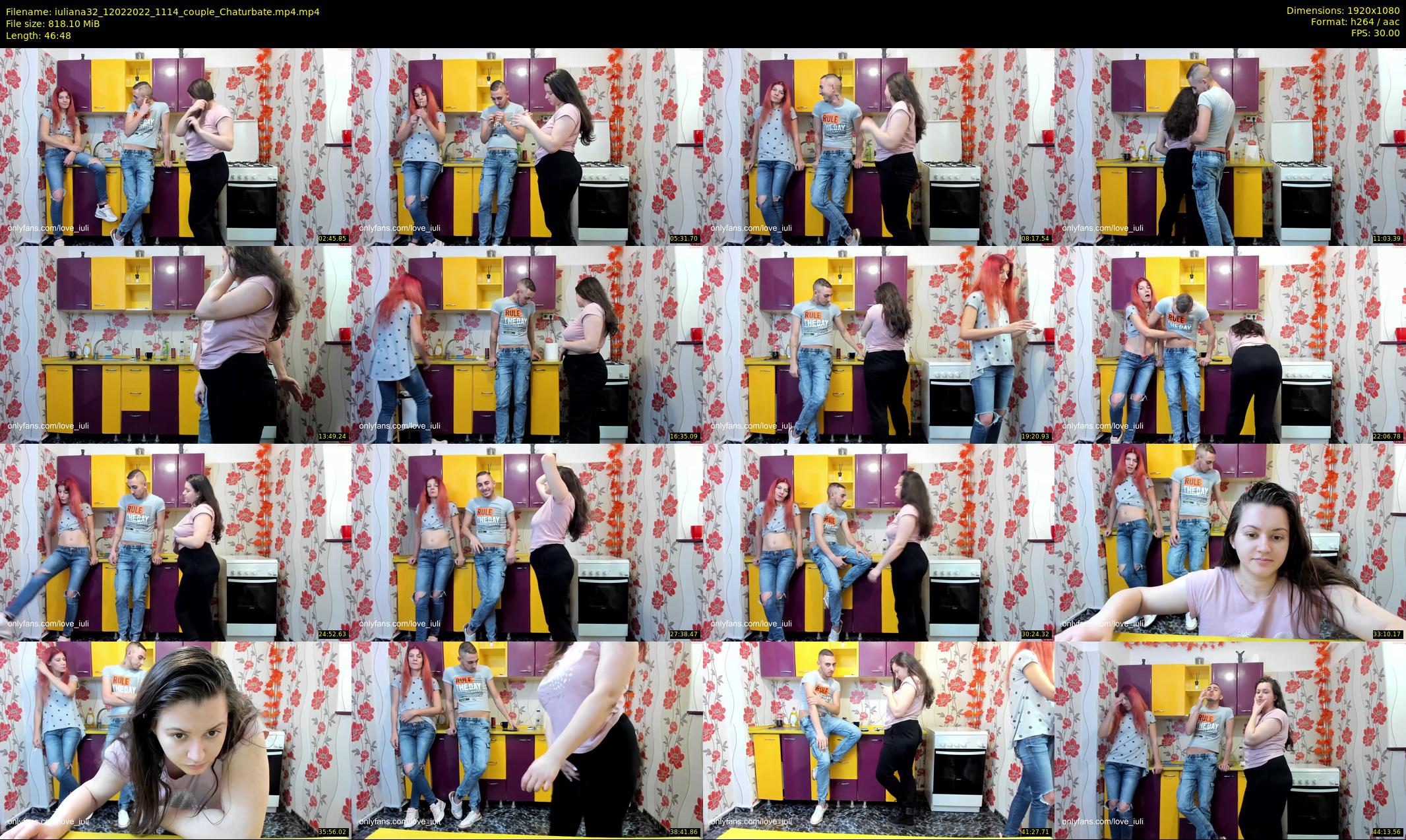 iuliana32 — 47 minute Chaturbate couple cam show recording, 1080p, Feb 12, 2022
