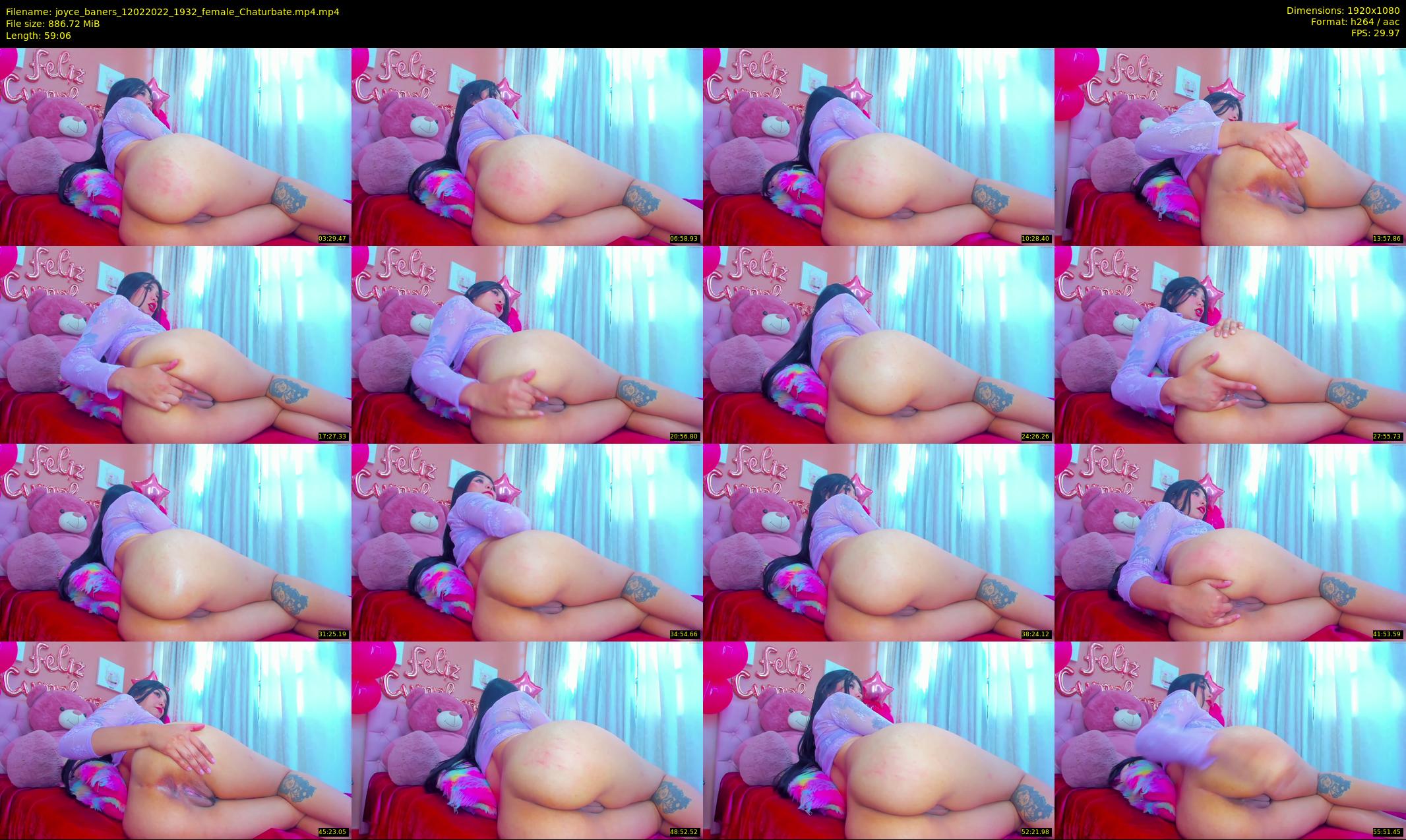joyce_baners — 60 minute Chaturbate female cam show recording, 1080p, Feb 12, 2022