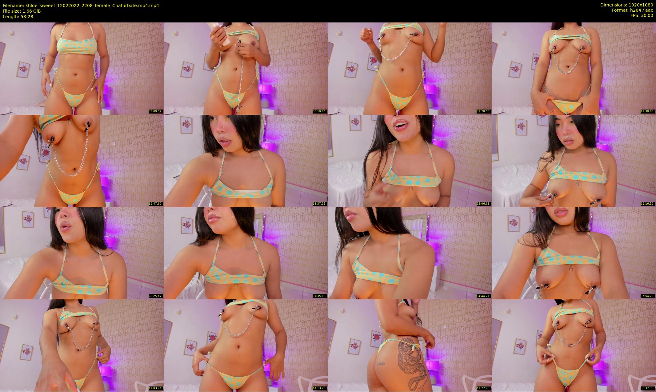 khloe_sweeet — 54 minute Chaturbate female cam show recording, 1080p, Feb 12, 2022