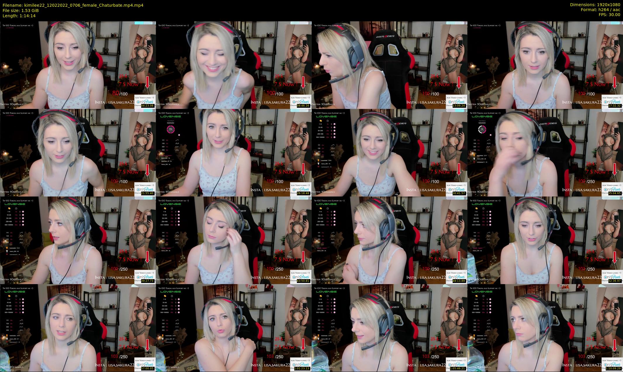 kimilee22 — 75 minute Chaturbate female cam show recording, 1080p, Feb 12, 2022