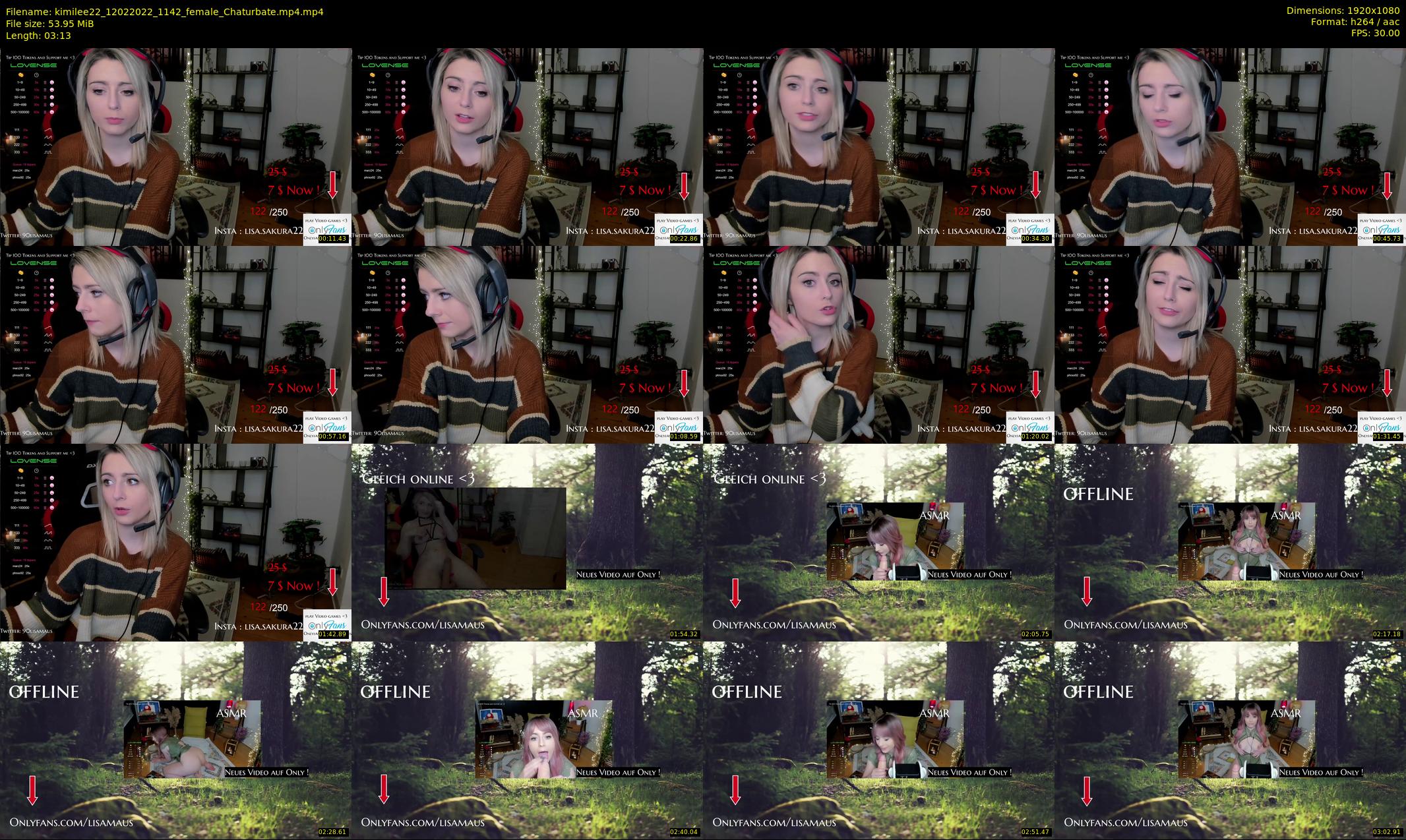 kimilee22 — 4 minute Chaturbate female cam show recording, 1080p, Feb 12, 2022