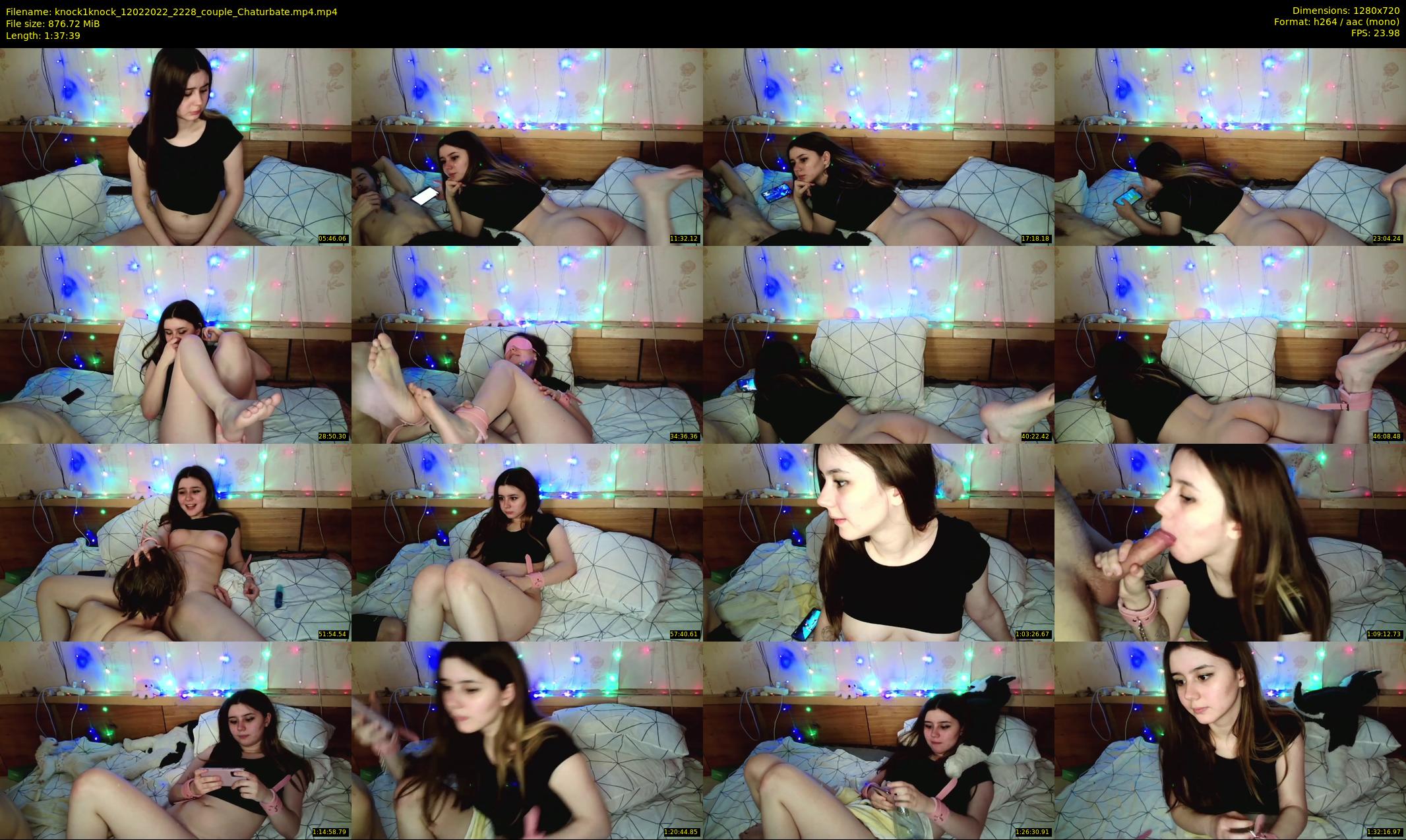 knock1knock — 98 minute Chaturbate couple cam show recording, 720p, Feb 12, 2022
