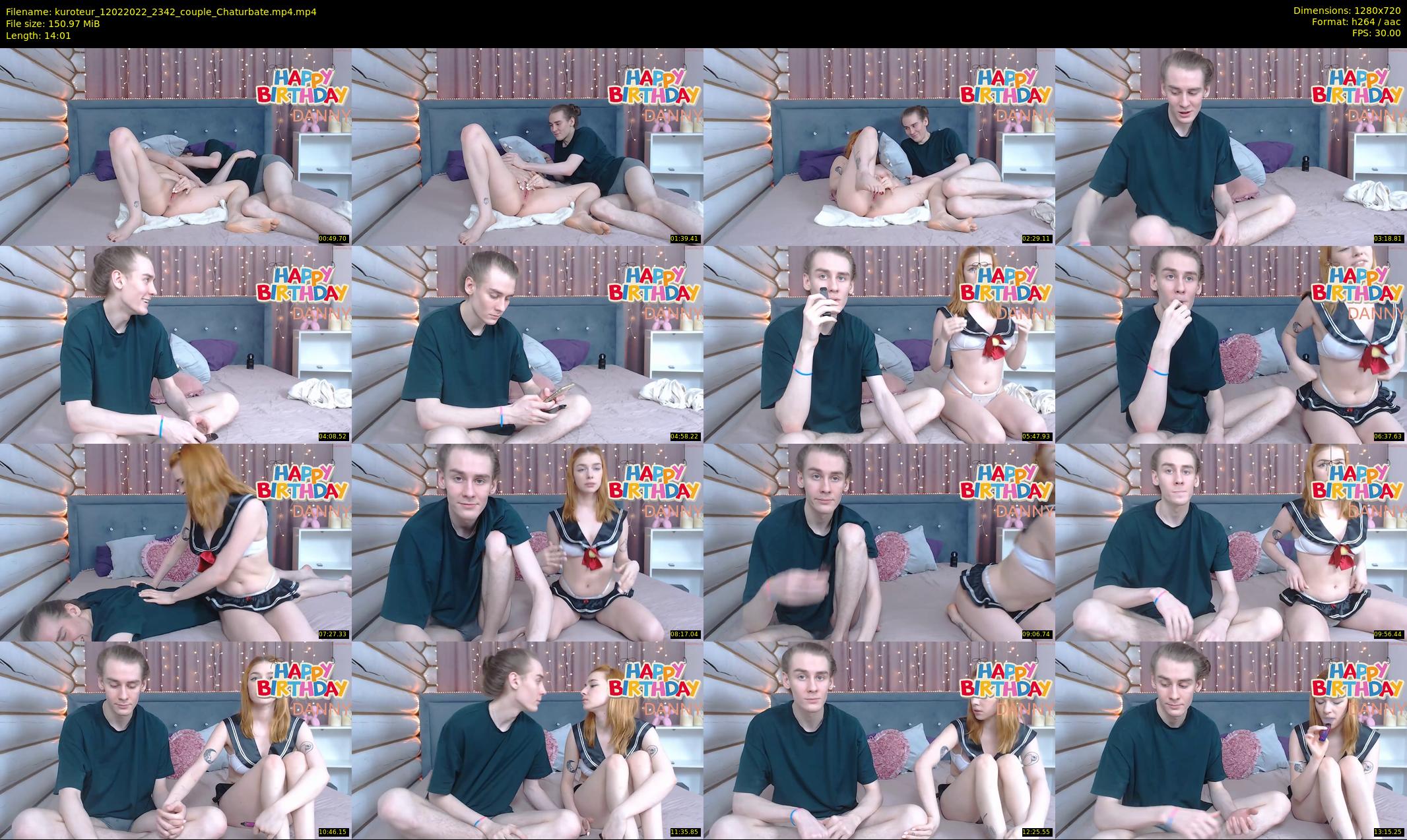 kuroteur — 15 minute Chaturbate couple cam show recording, 720p, Feb 12, 2022
