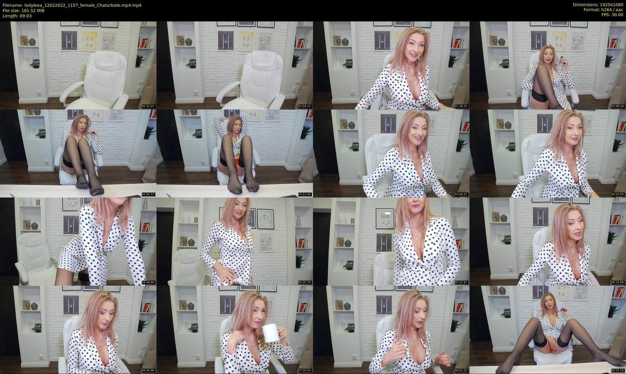 ladyleea — 10 minute Chaturbate female cam show recording, 1080p, Feb 12, 2022