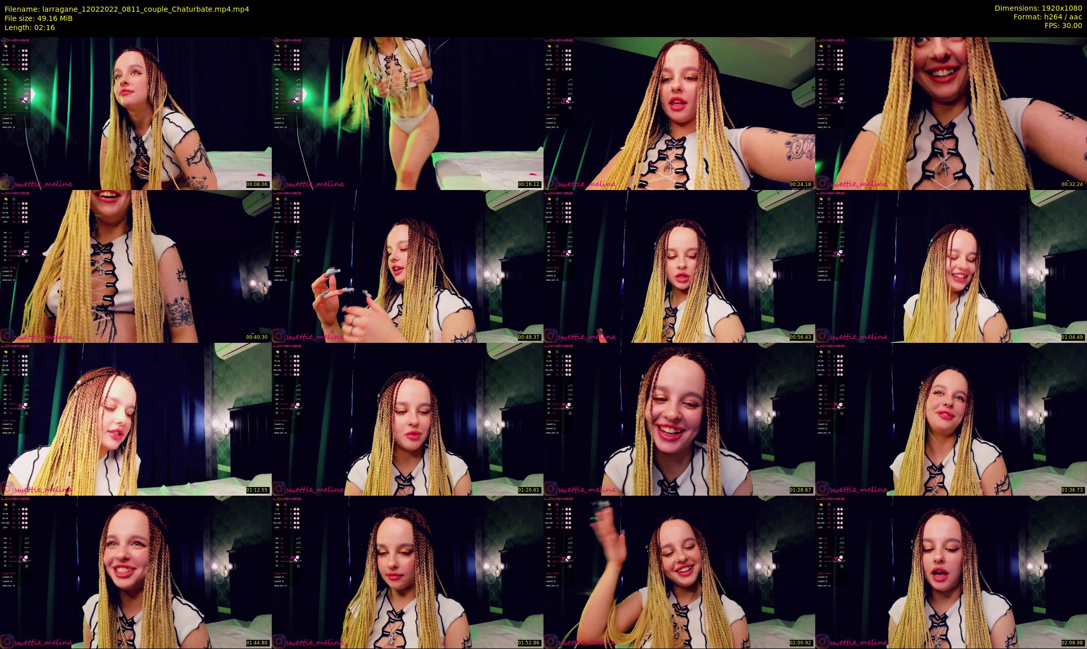 larragane — 3 minute Chaturbate couple cam show recording, 1080p, Feb 12, 2022