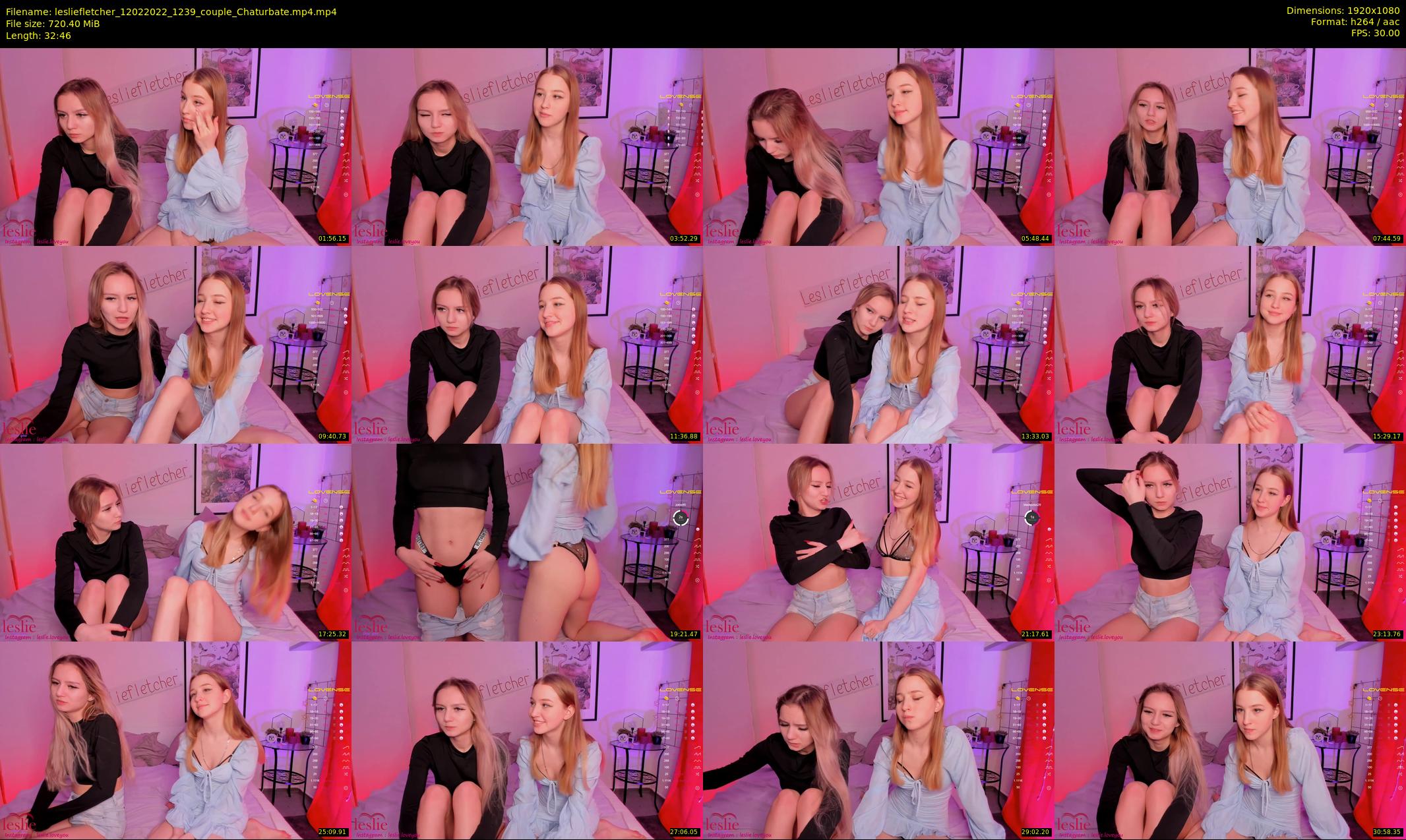 lesliefletcher — 33 minute Chaturbate couple cam show recording, 1080p, Feb 12, 2022