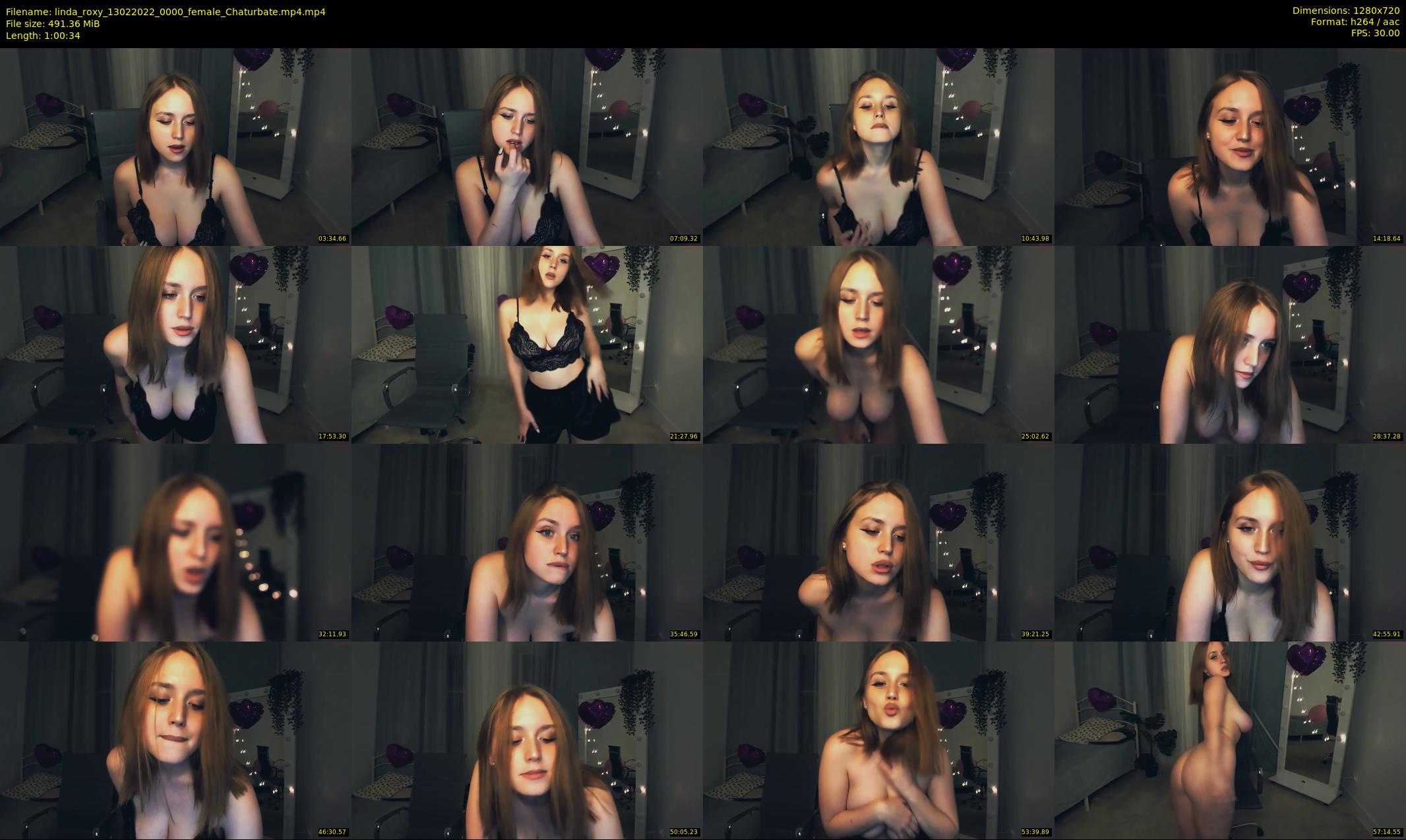 linda_roxy — 61 minute Chaturbate female cam show recording, 720p, Feb 13, 2022