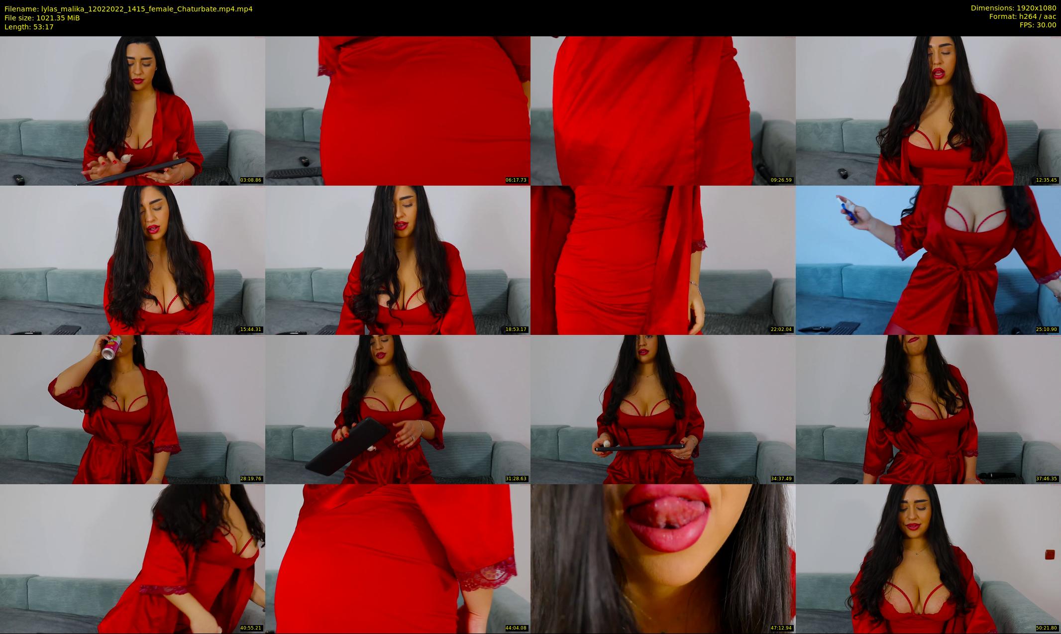 lylas_malika — 54 minute Chaturbate female cam show recording, 1080p, Feb 12, 2022