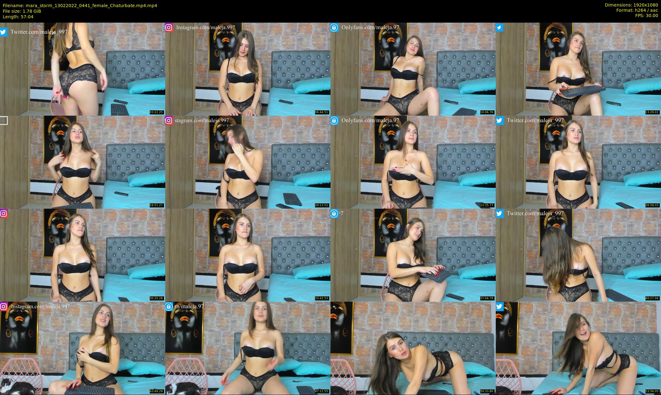 mara_storm — 58 minute Chaturbate female cam show recording, 1080p, Feb 13, 2022