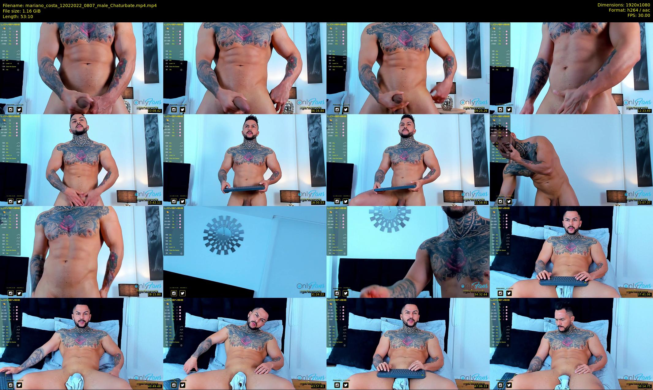 mariano_costa — 54 minute Chaturbate male cam show recording, 1080p, Feb 12, 2022