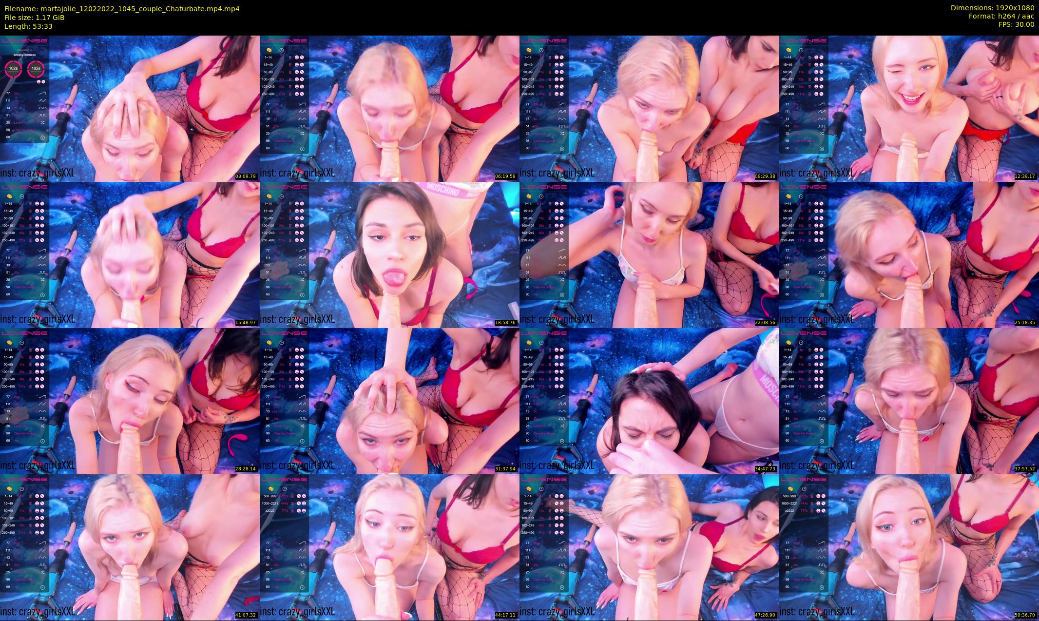 martajolie — 54 minute Chaturbate female cam show recording, 1080p, Feb 12, 2022