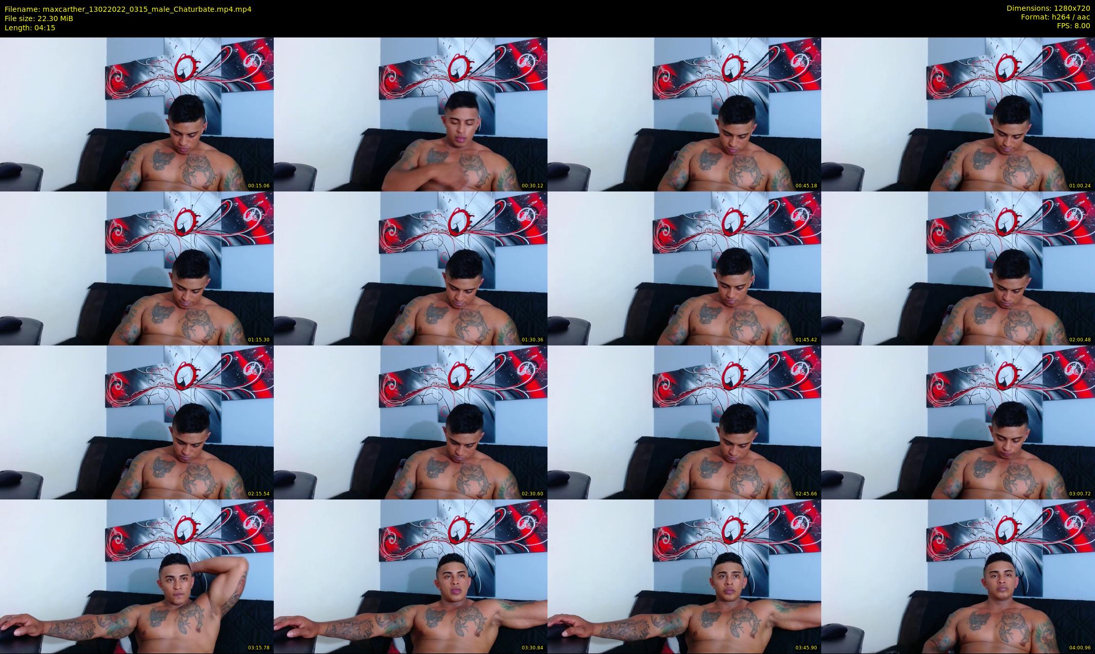 maxcarther — 5 minute Chaturbate male cam show recording, 720p, Feb 13, 2022