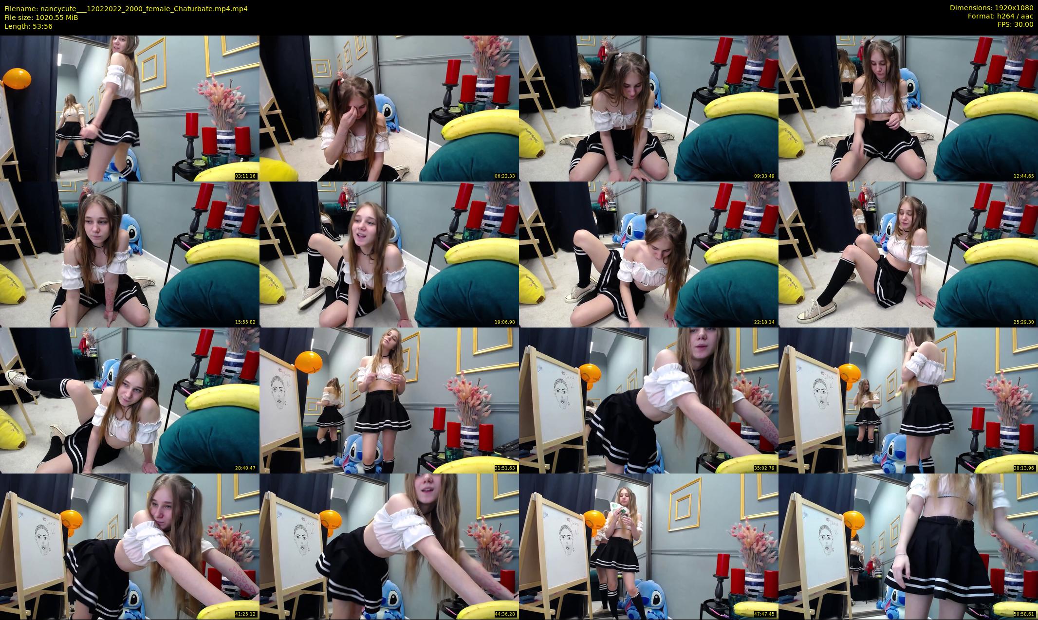 nancycute__ — 54 minute Chaturbate female cam show recording, 1080p, Feb 12, 2022