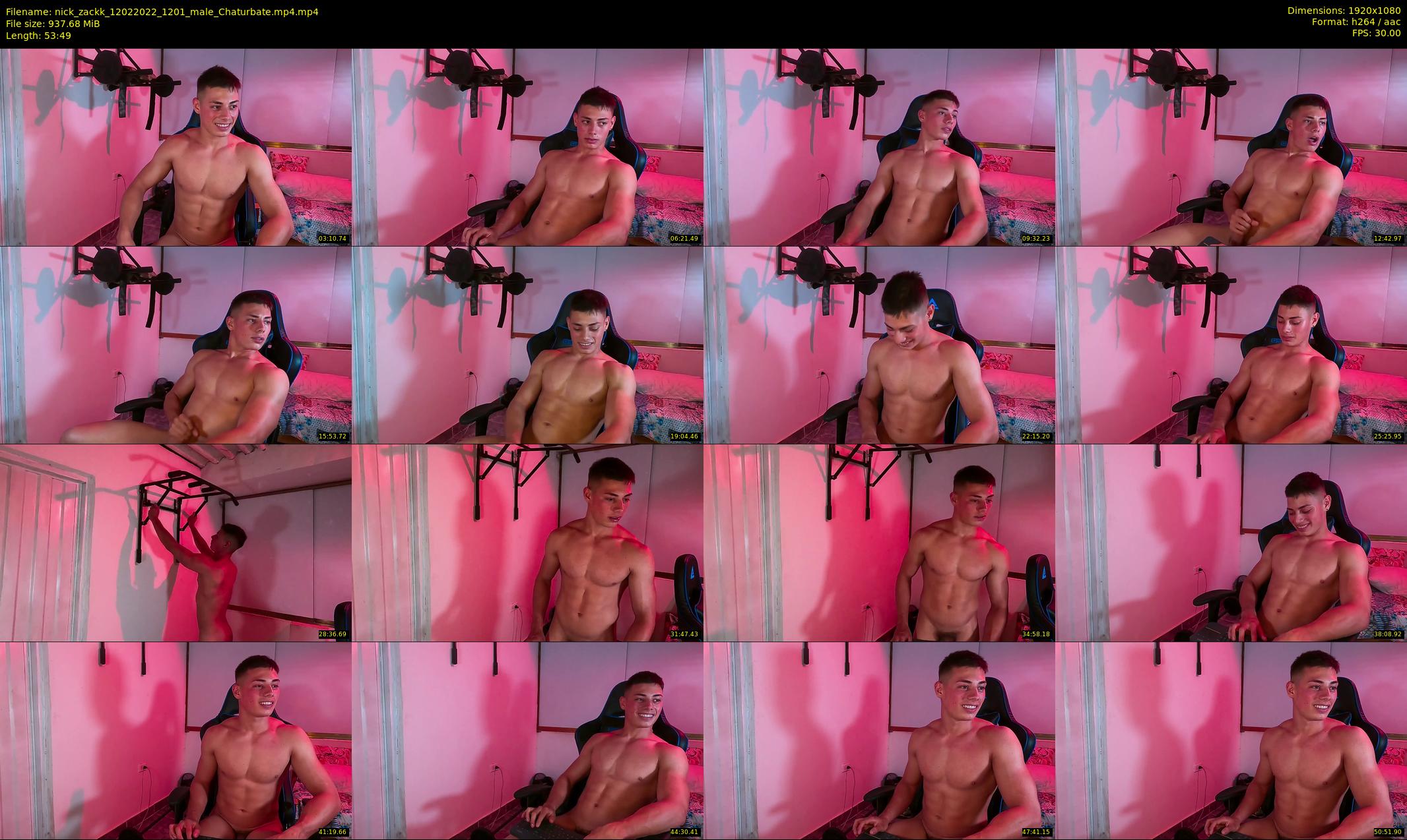 nick_zackk — 54 minute Chaturbate male cam show recording, 1080p, Feb 12, 2022