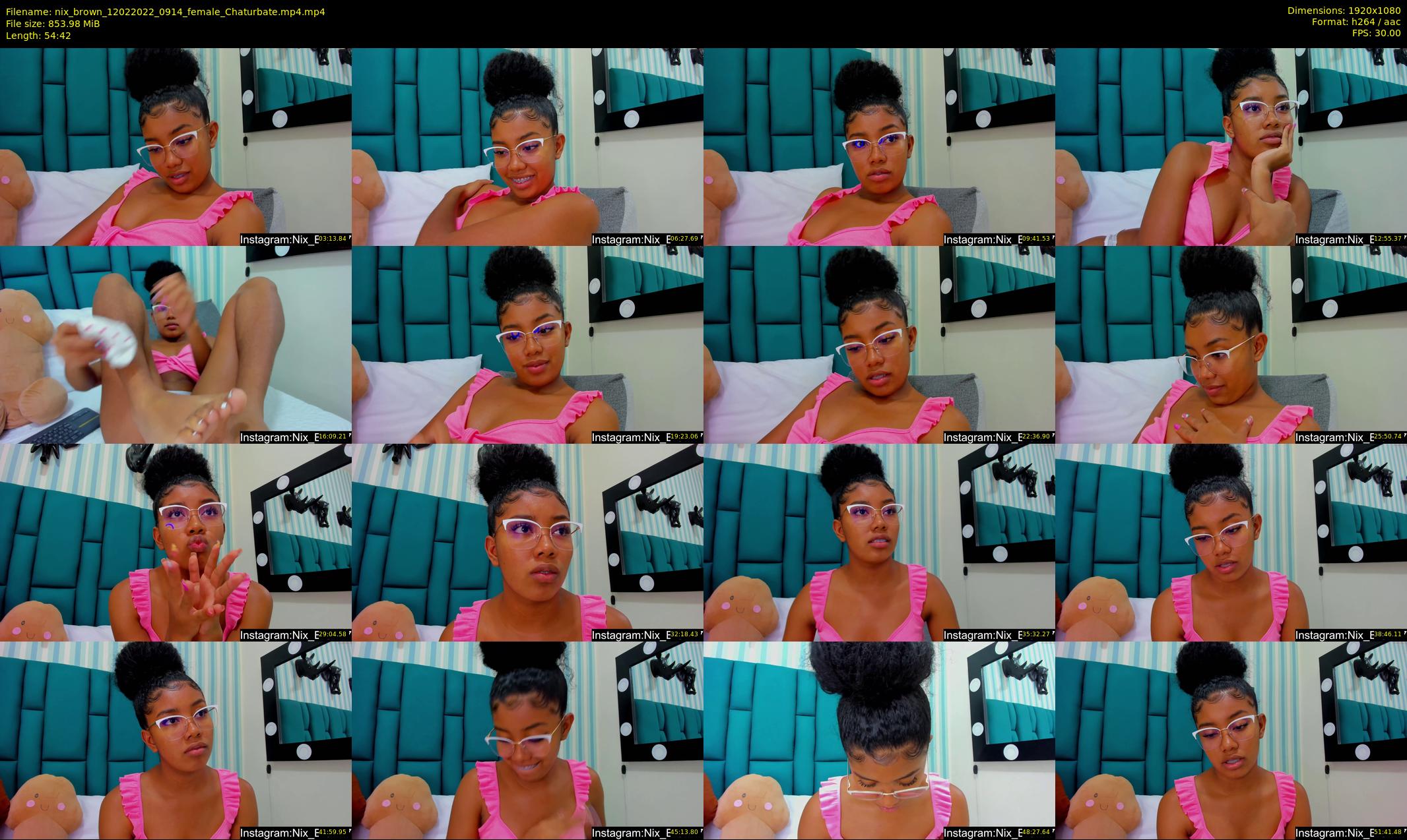 nix_brown — 55 minute Chaturbate female cam show recording, 1080p, Feb 12, 2022