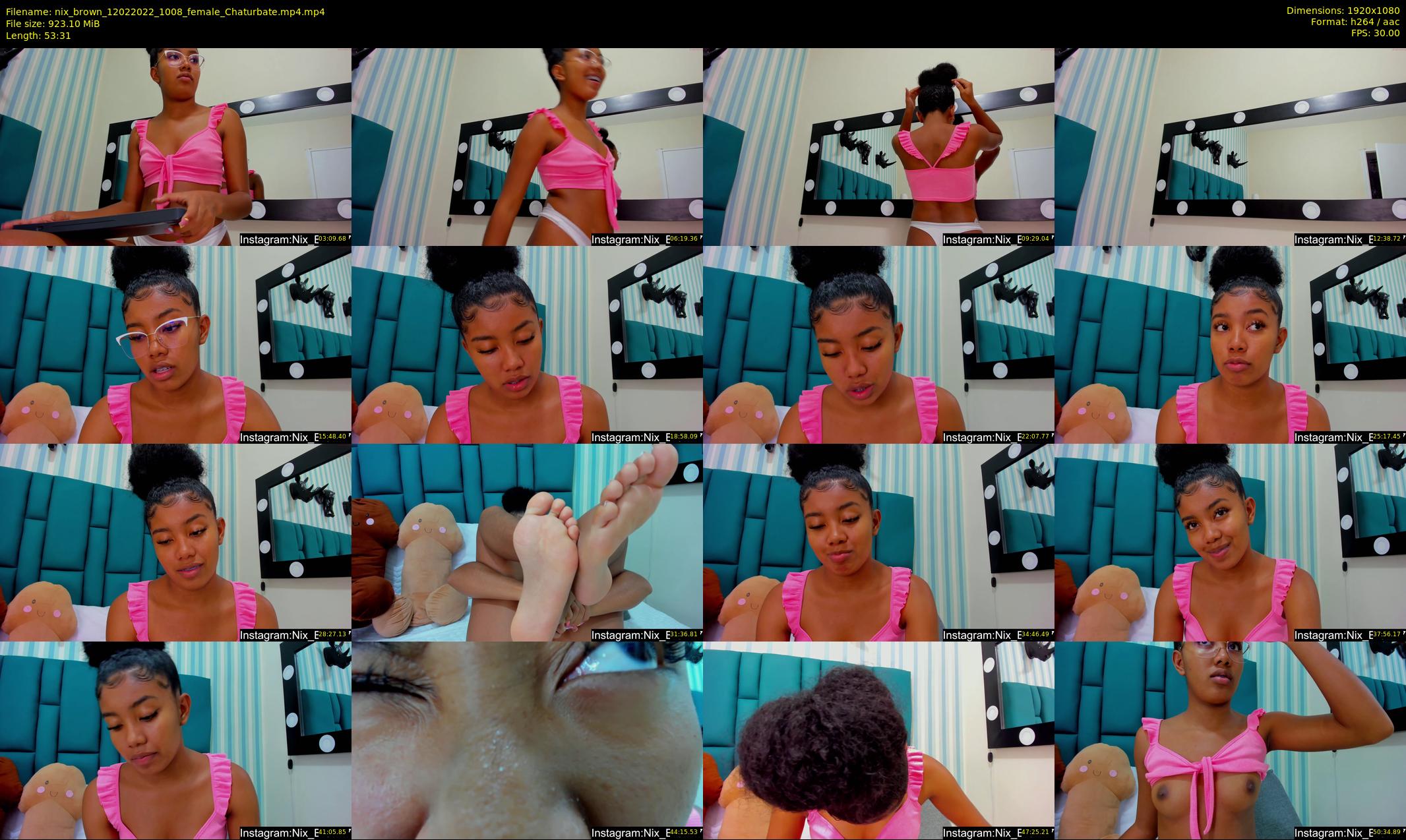 nix_brown — 54 minute Chaturbate female cam show recording, 1080p, Feb 12, 2022