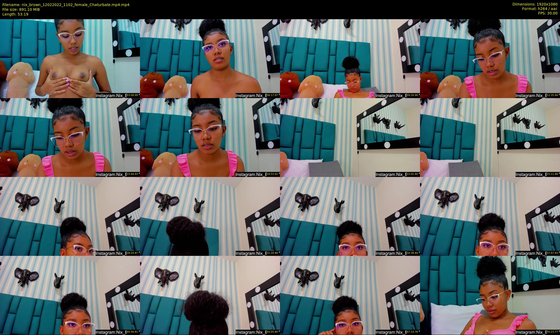 nix_brown — 54 minute Chaturbate female cam show recording, 1080p, Feb 12, 2022