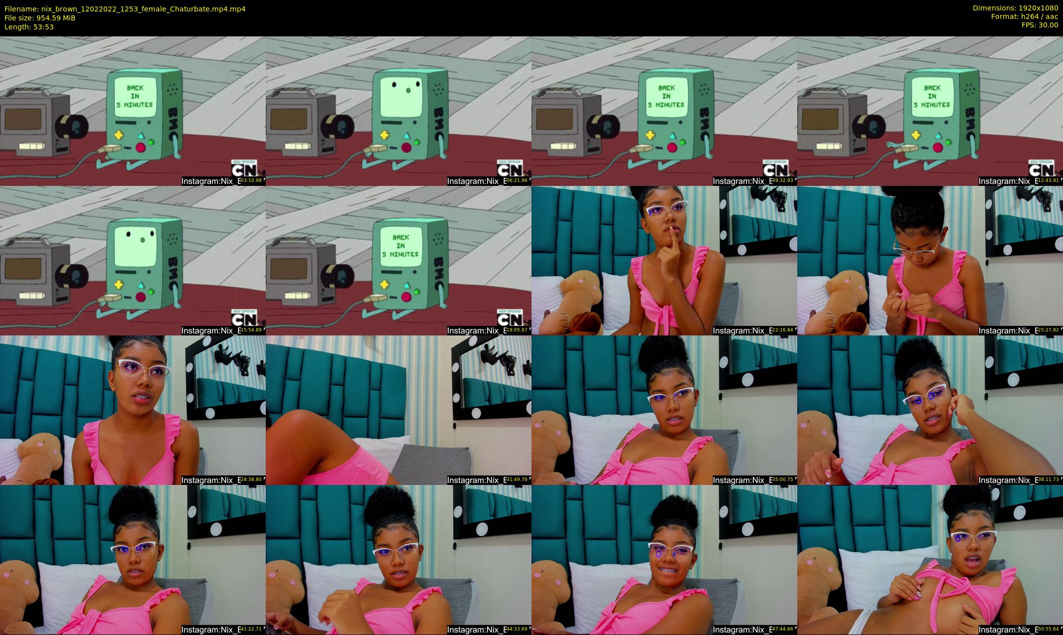 nix_brown — 54 minute Chaturbate female cam show recording, 1080p, Feb 12, 2022
