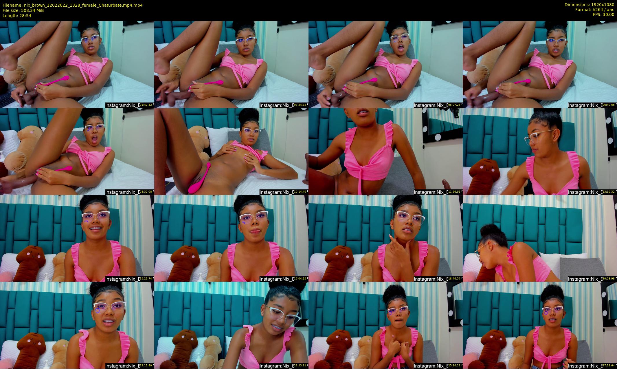 nix_brown — 29 minute Chaturbate female cam show recording, 1080p, Feb 12, 2022
