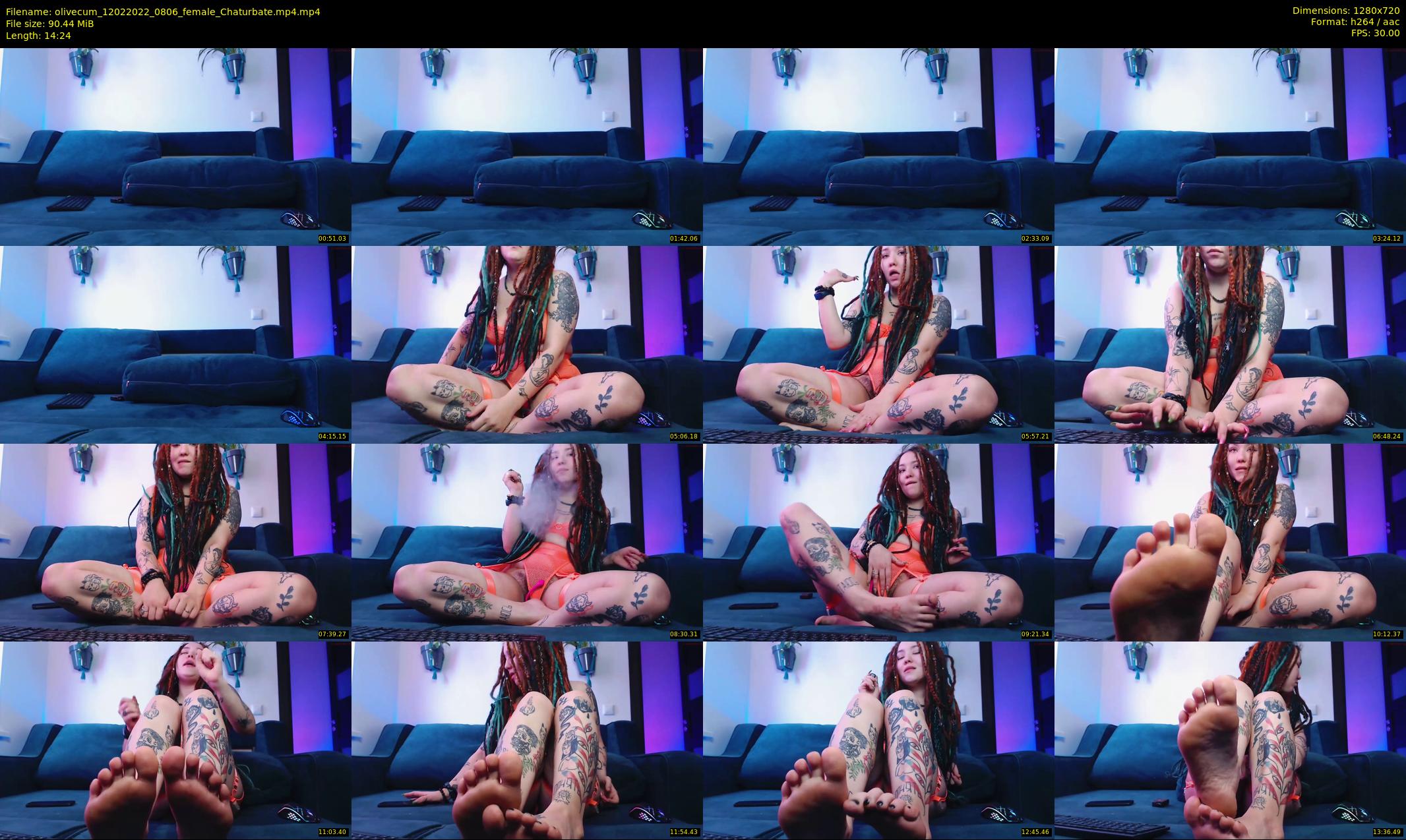 olivecum — 15 minute Chaturbate female cam show recording, 720p, Feb 12, 2022