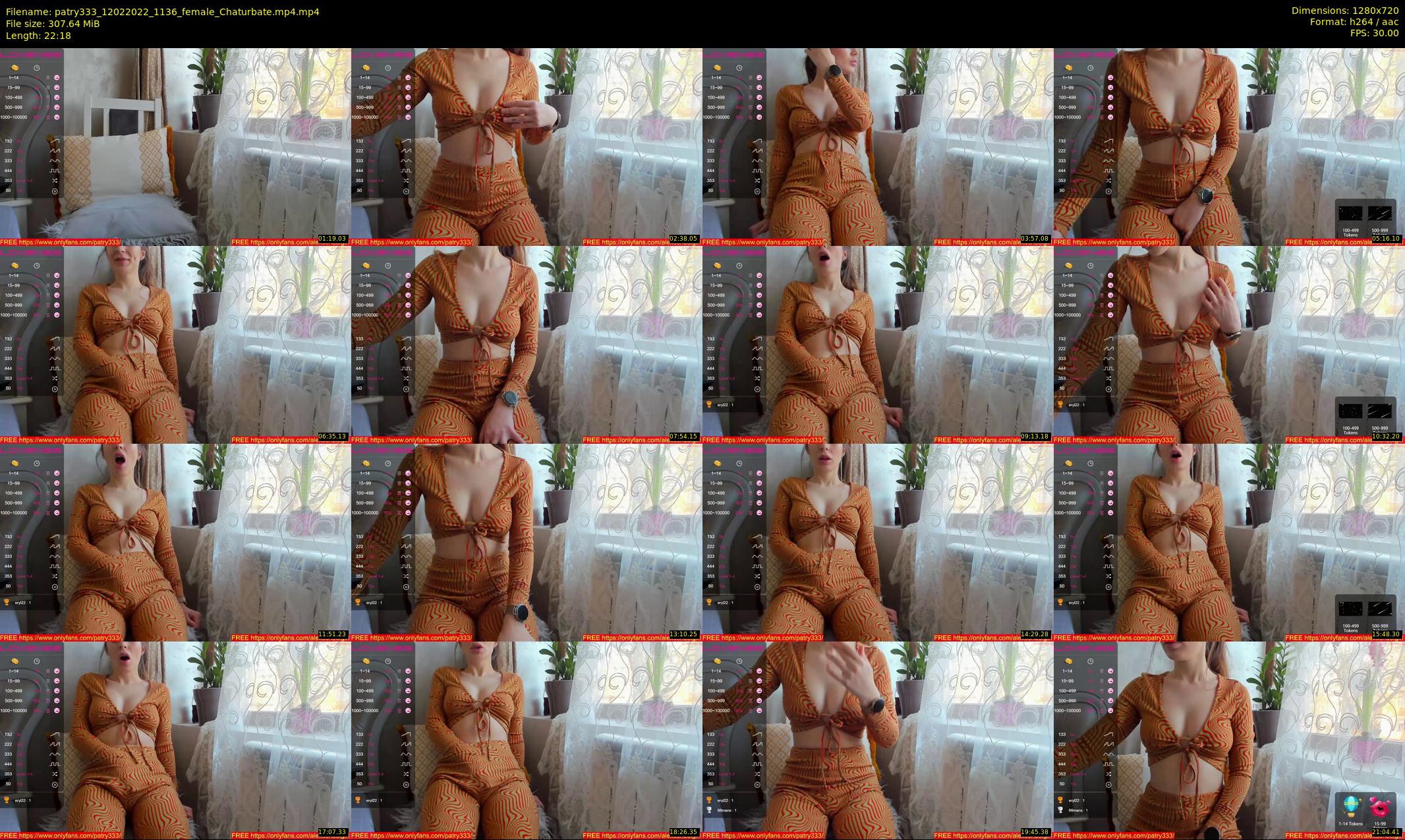 patry333 — 23 minute Chaturbate female cam show recording, 720p, Feb 12, 2022