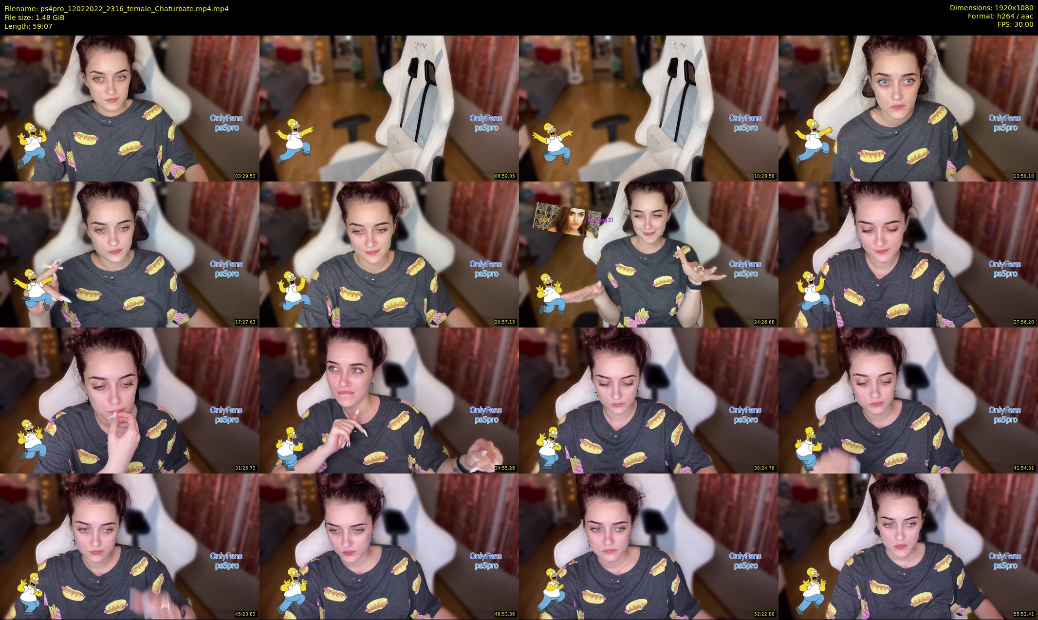 ps4pro — 60 minute Chaturbate female cam show recording, 1080p, Feb 12, 2022