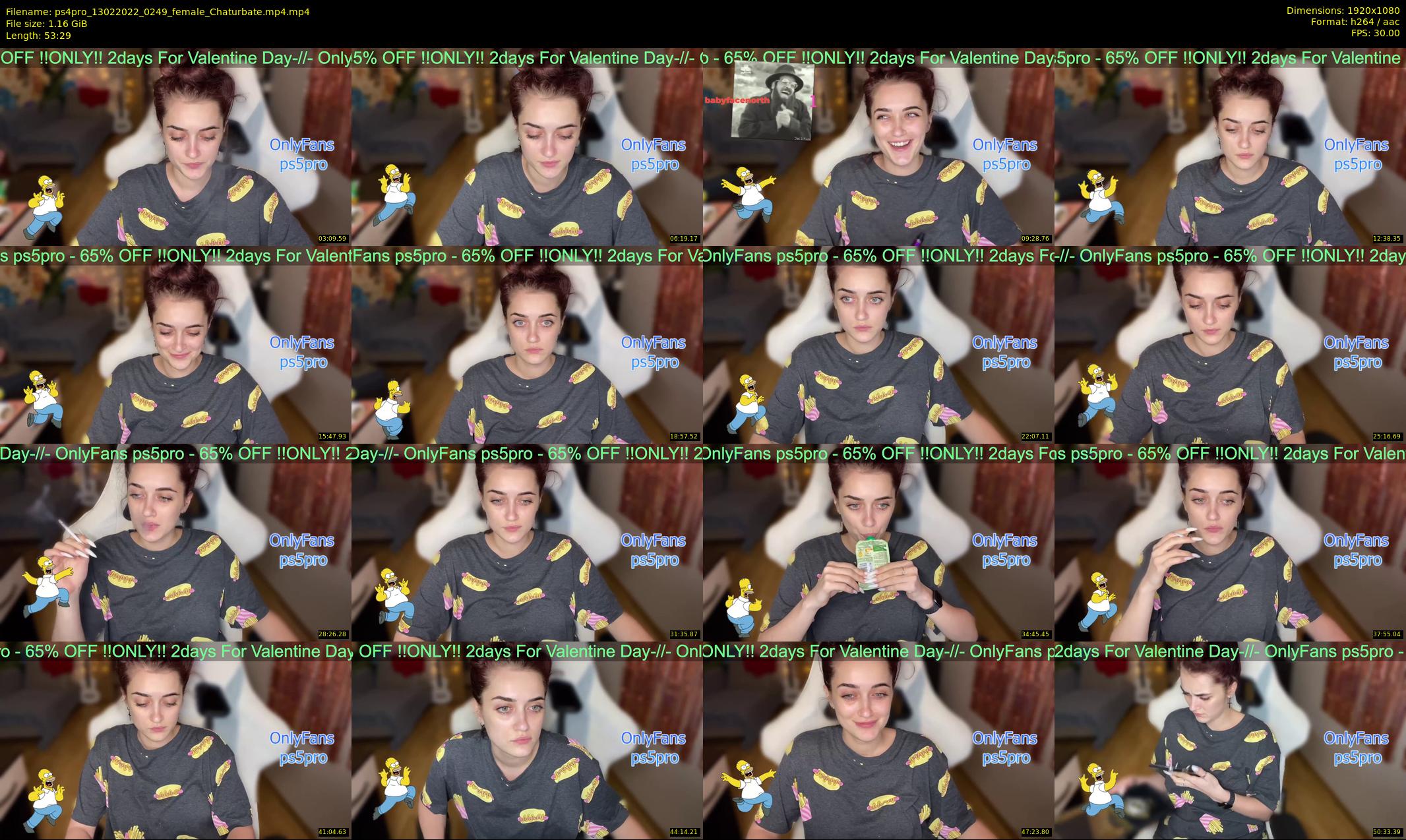 ps4pro — 54 minute Chaturbate female cam show recording, 1080p, Feb 13, 2022