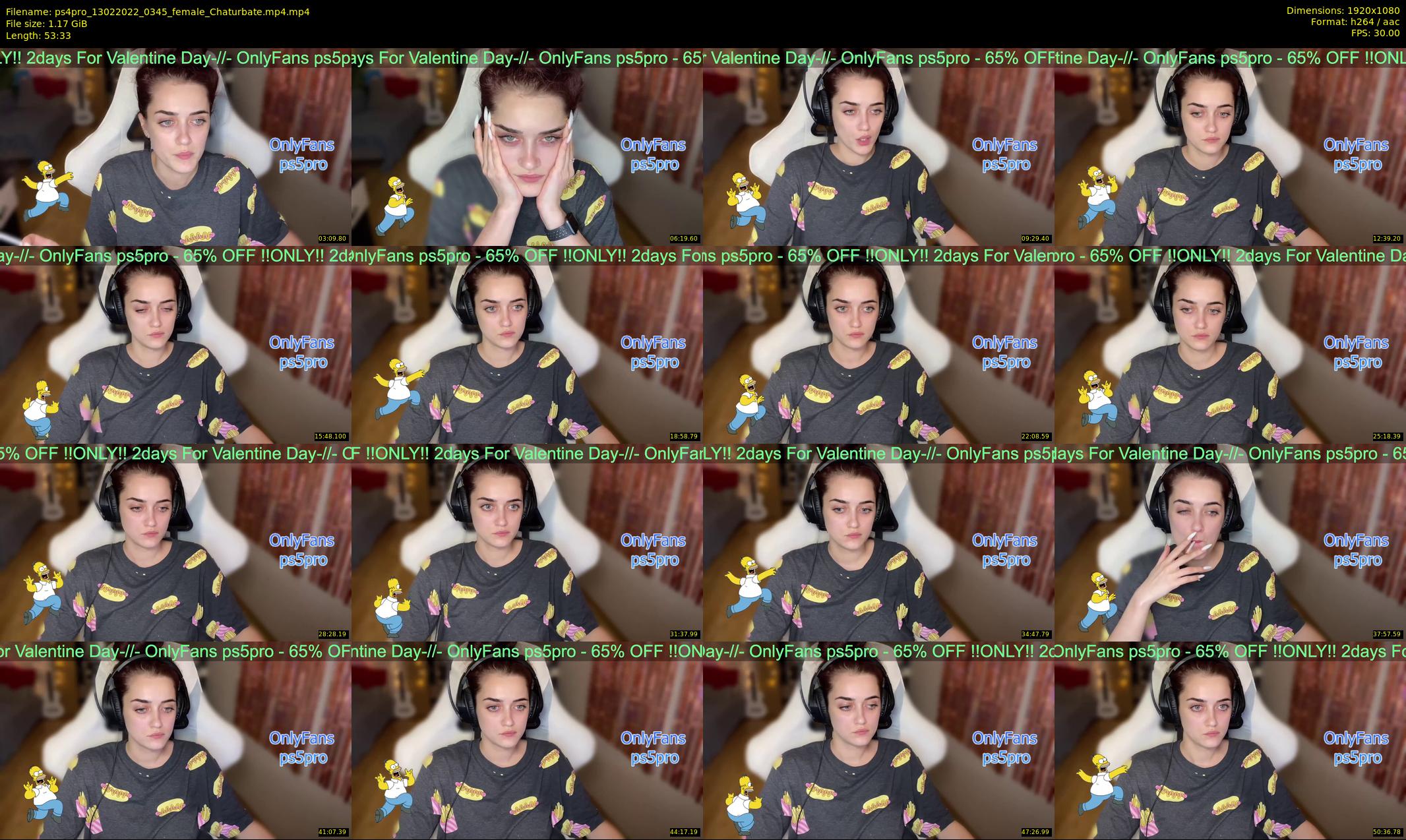 ps4pro — 54 minute Chaturbate female cam show recording, 1080p, Feb 13, 2022