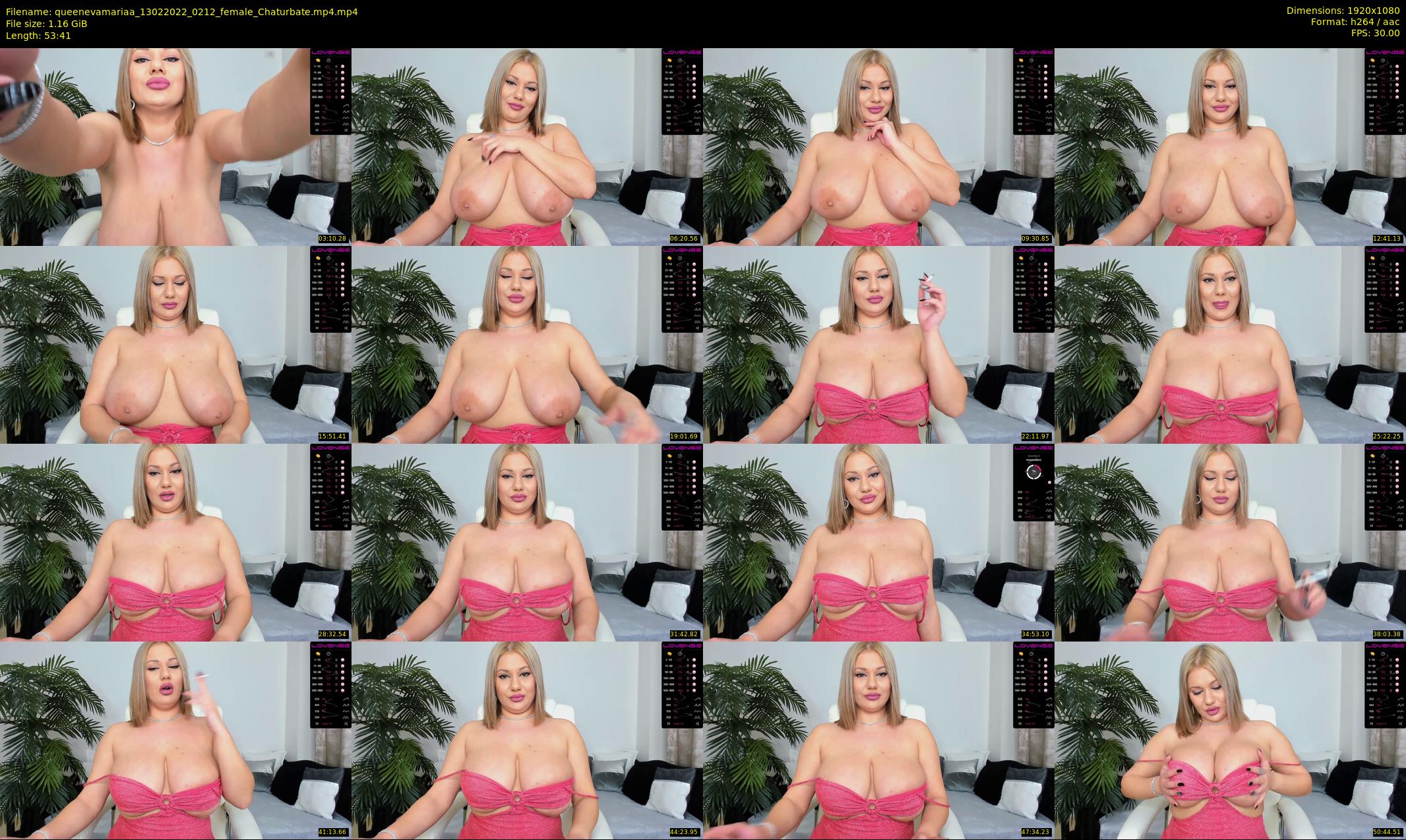 queenevamariaa — 54 minute Chaturbate female cam show recording, 1080p, Feb 13, 2022
