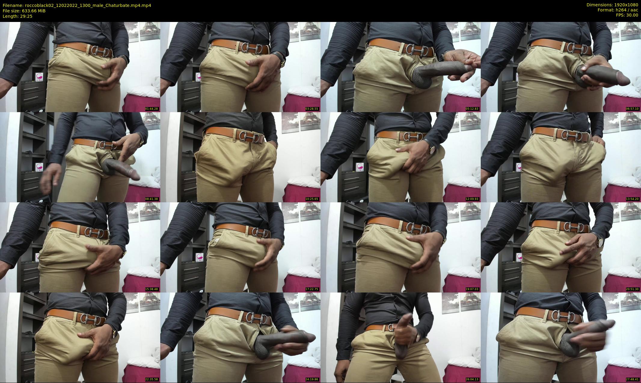roccoblack02 — 30 minute Chaturbate male cam show recording, 1080p, Feb 12, 2022