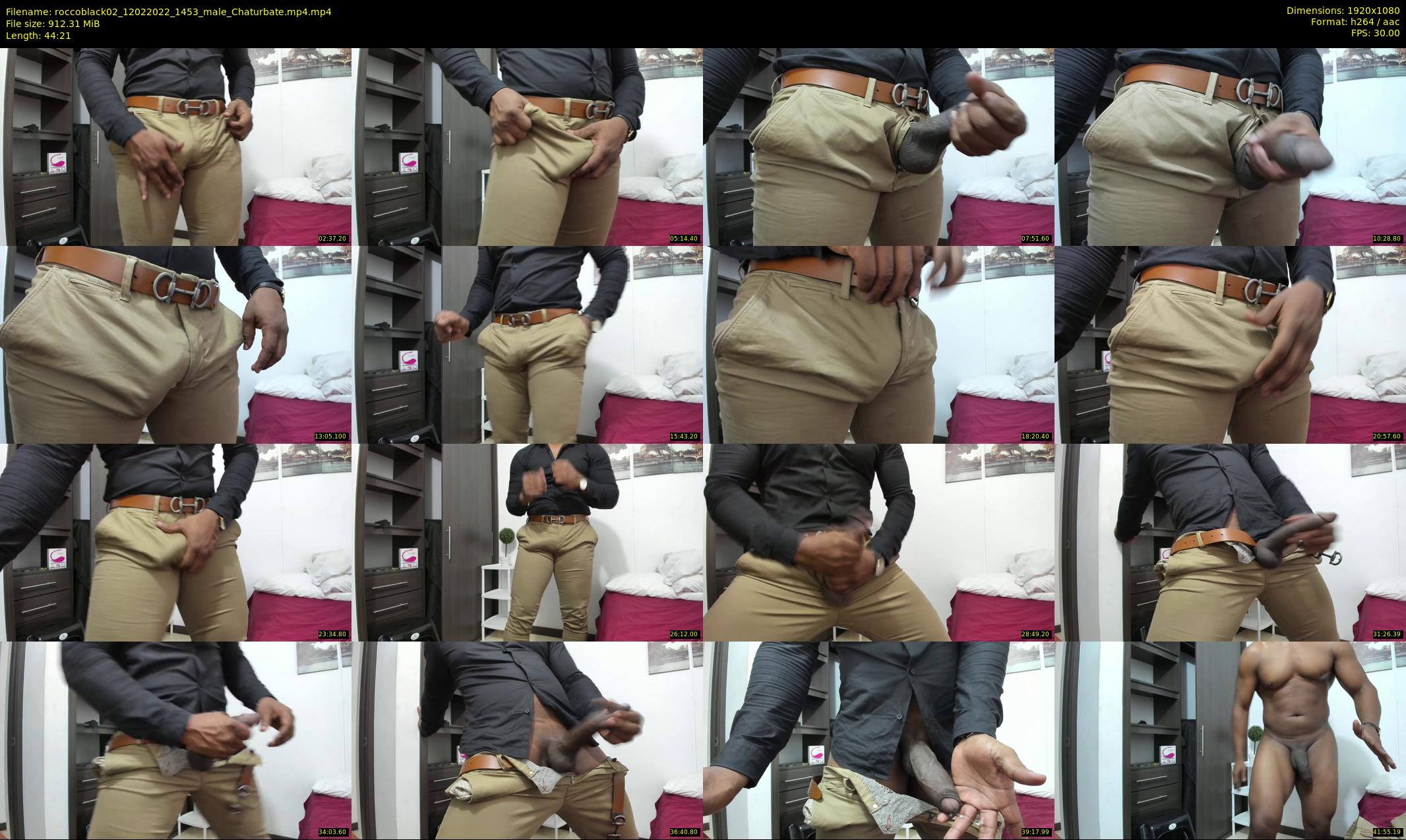 roccoblack02 — 45 minute Chaturbate male cam show recording, 1080p, Feb 12, 2022